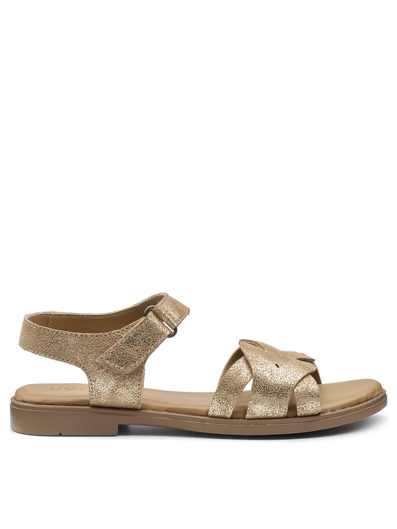 Hotter Aurora Wide Fit Sandal - Gold