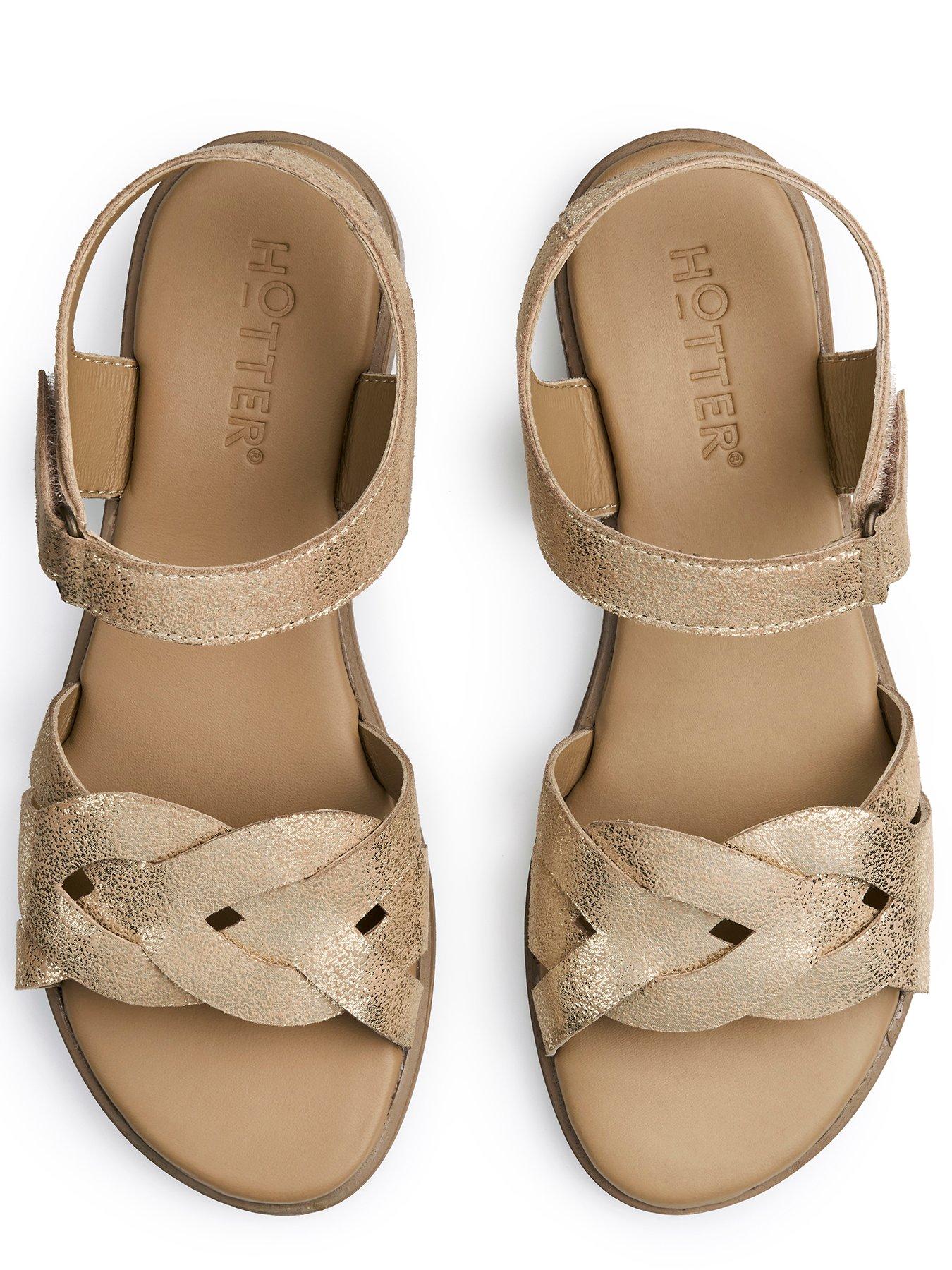 hotter-aurora-wide-fit-sandal-goldoutfit
