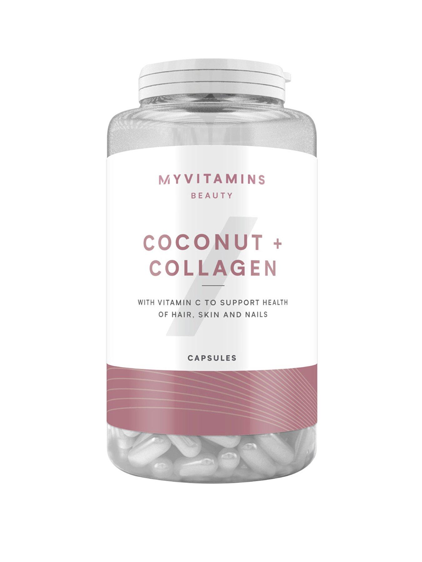 MyVitamins Myvitamins Coconut and Collagen V1, Unflavoured, 180 Capsules
