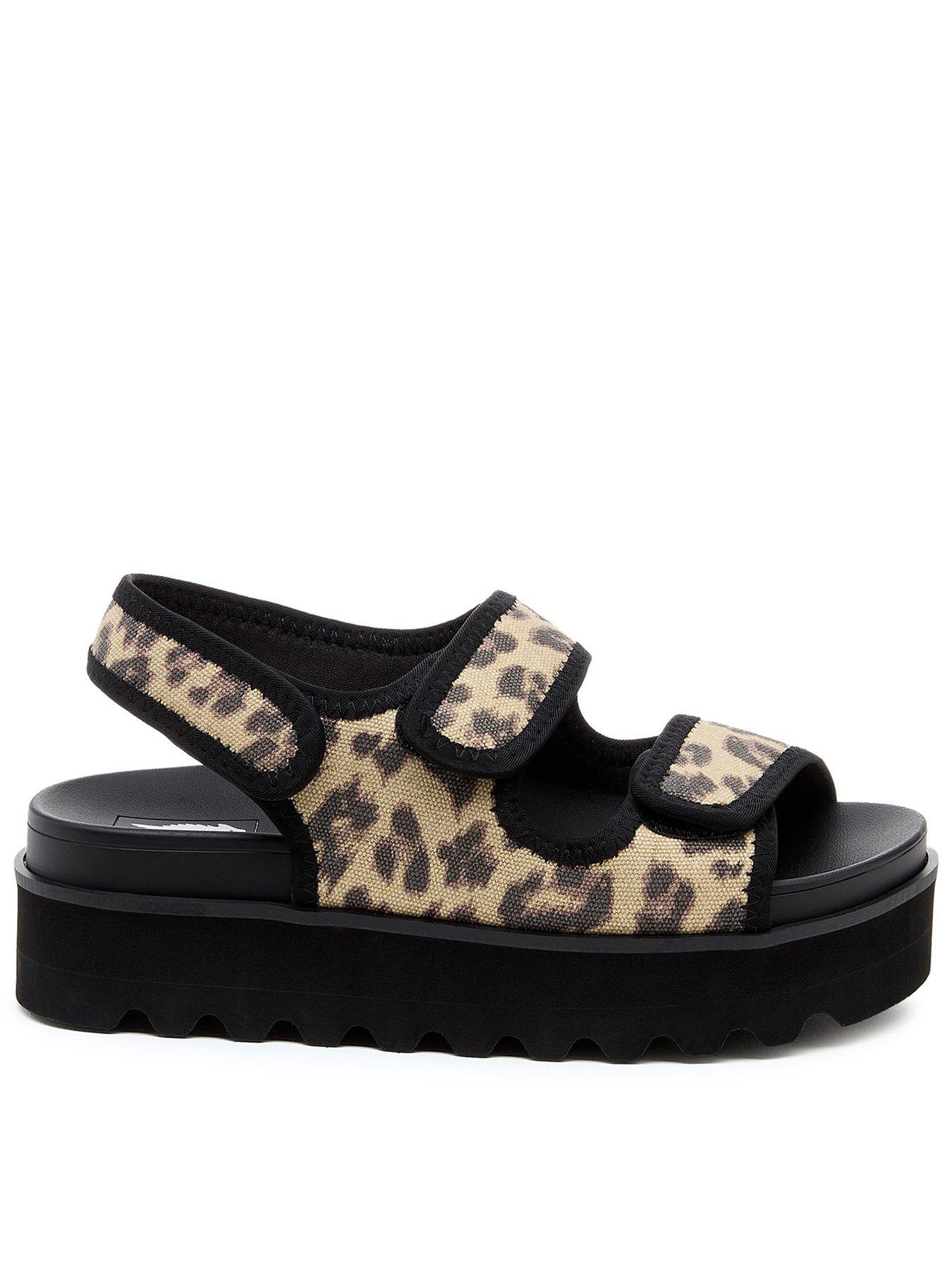 Rocket Dog Balmy Dexter Leopard Print Sandal - Tan