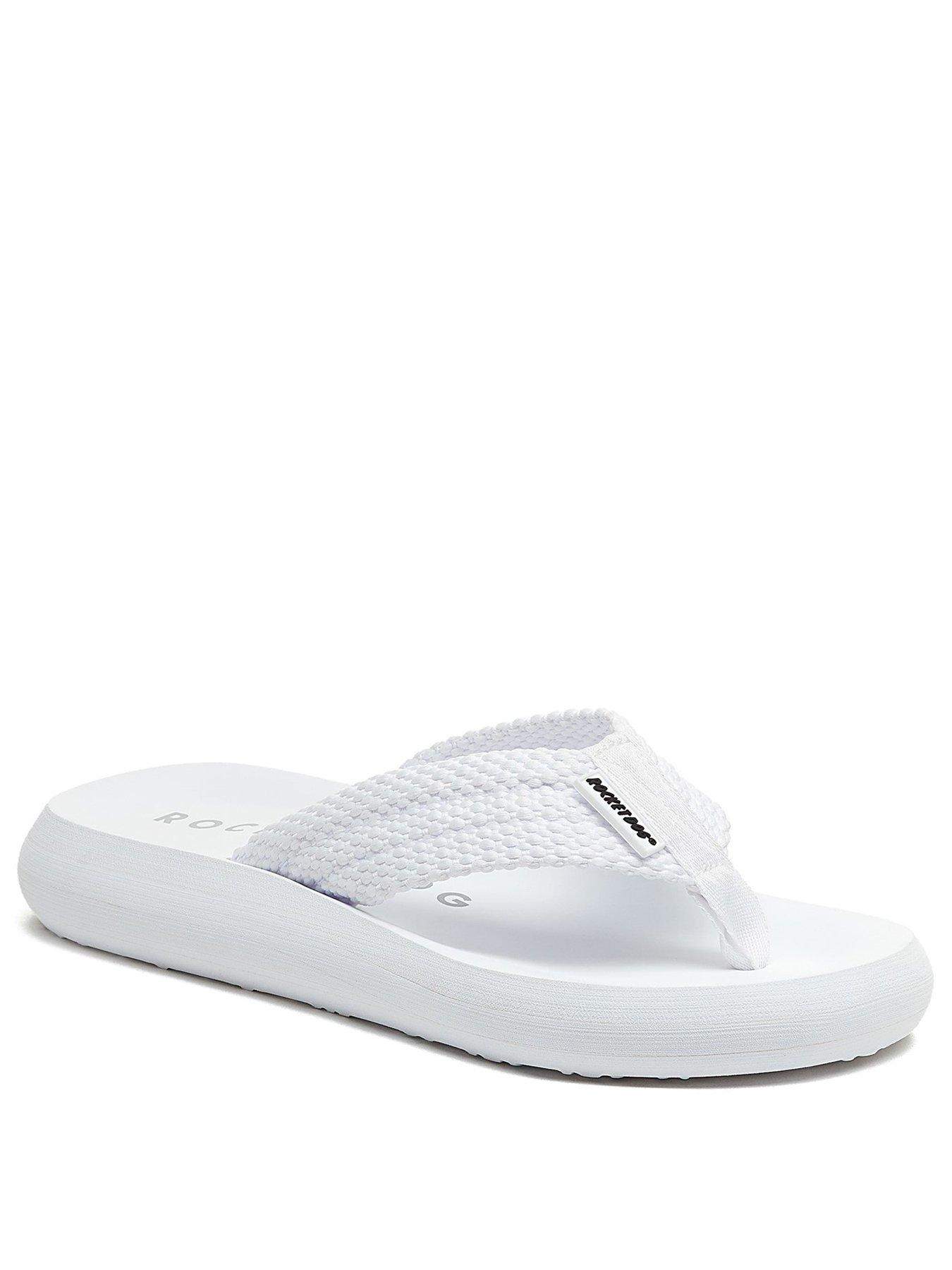 Image 2 of 7 of Rocket Dog Sunset Webbing Toepost Sandal - White
