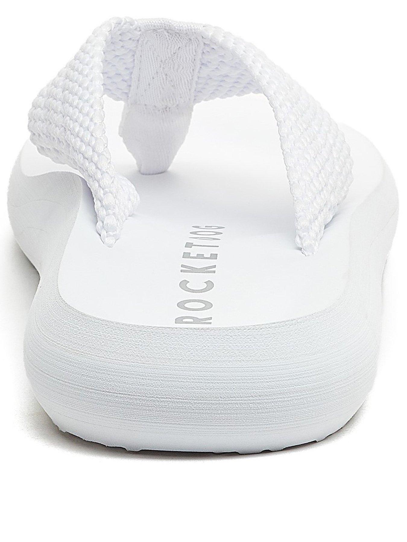 Image 3 of 7 of Rocket Dog Sunset Webbing Toepost Sandal - White