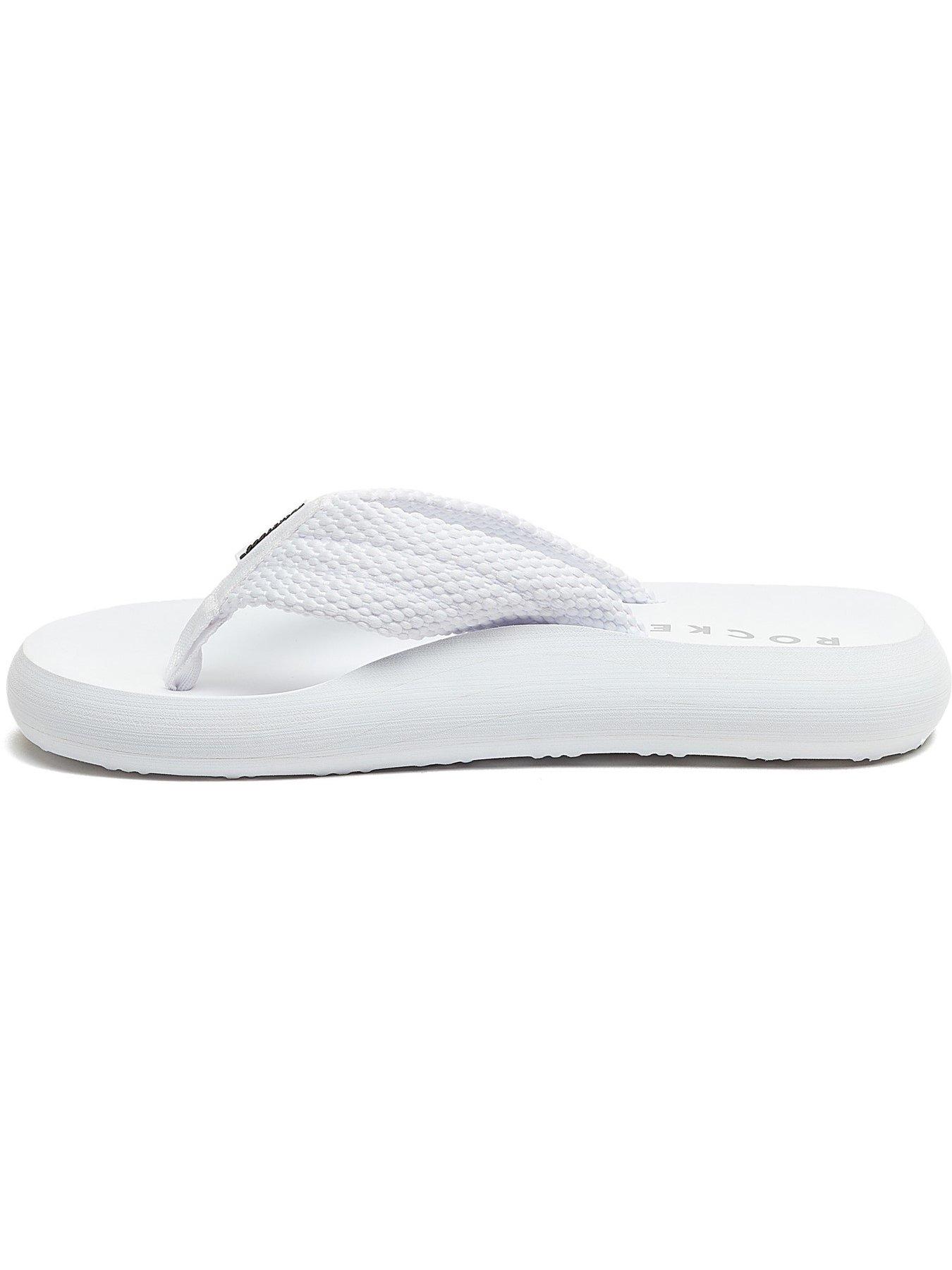 Image 7 of 7 of Rocket Dog Sunset Webbing Toepost Sandal - White