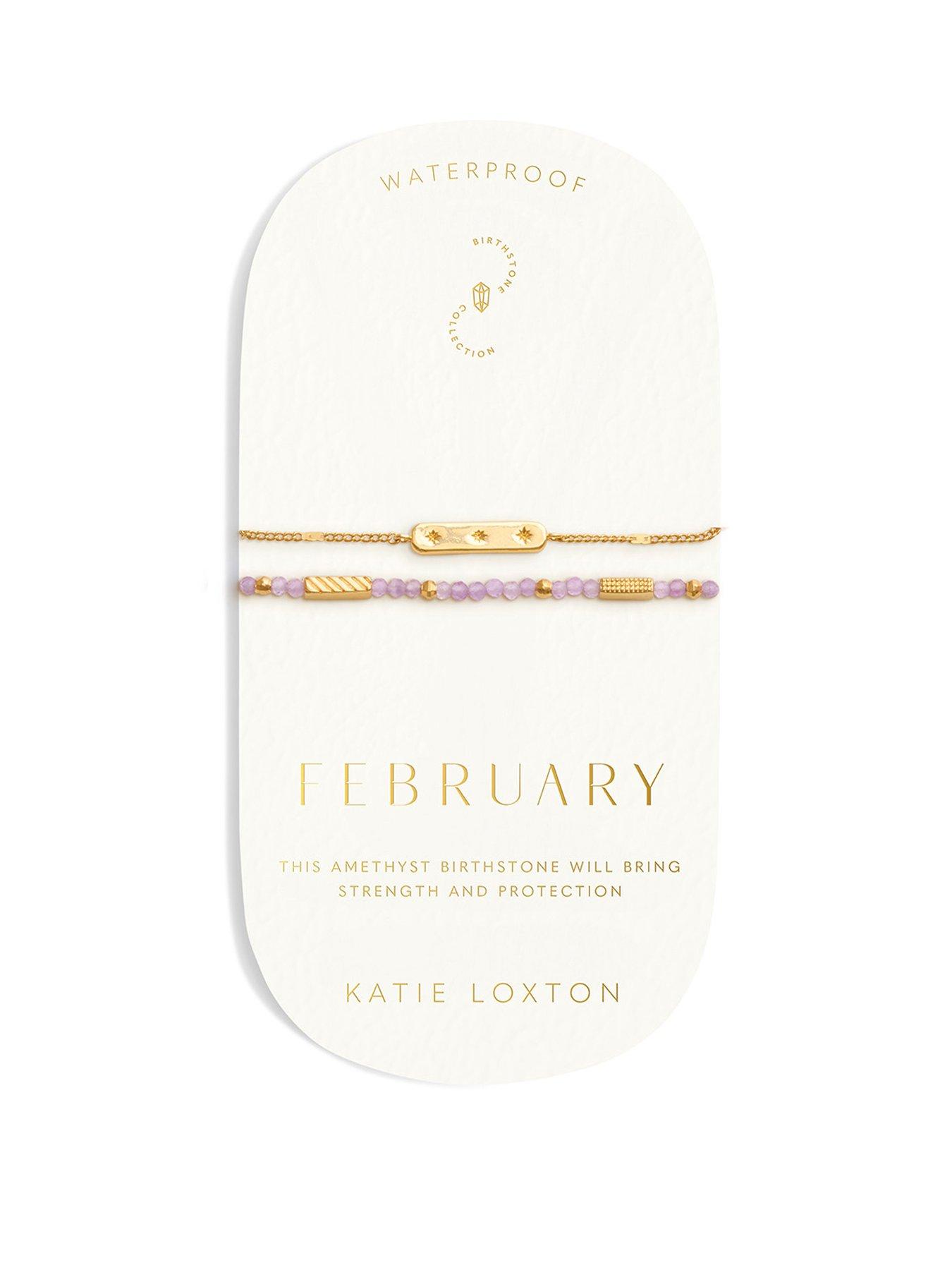 Katie Loxton Birthstone Waterproof Gold Bracelet