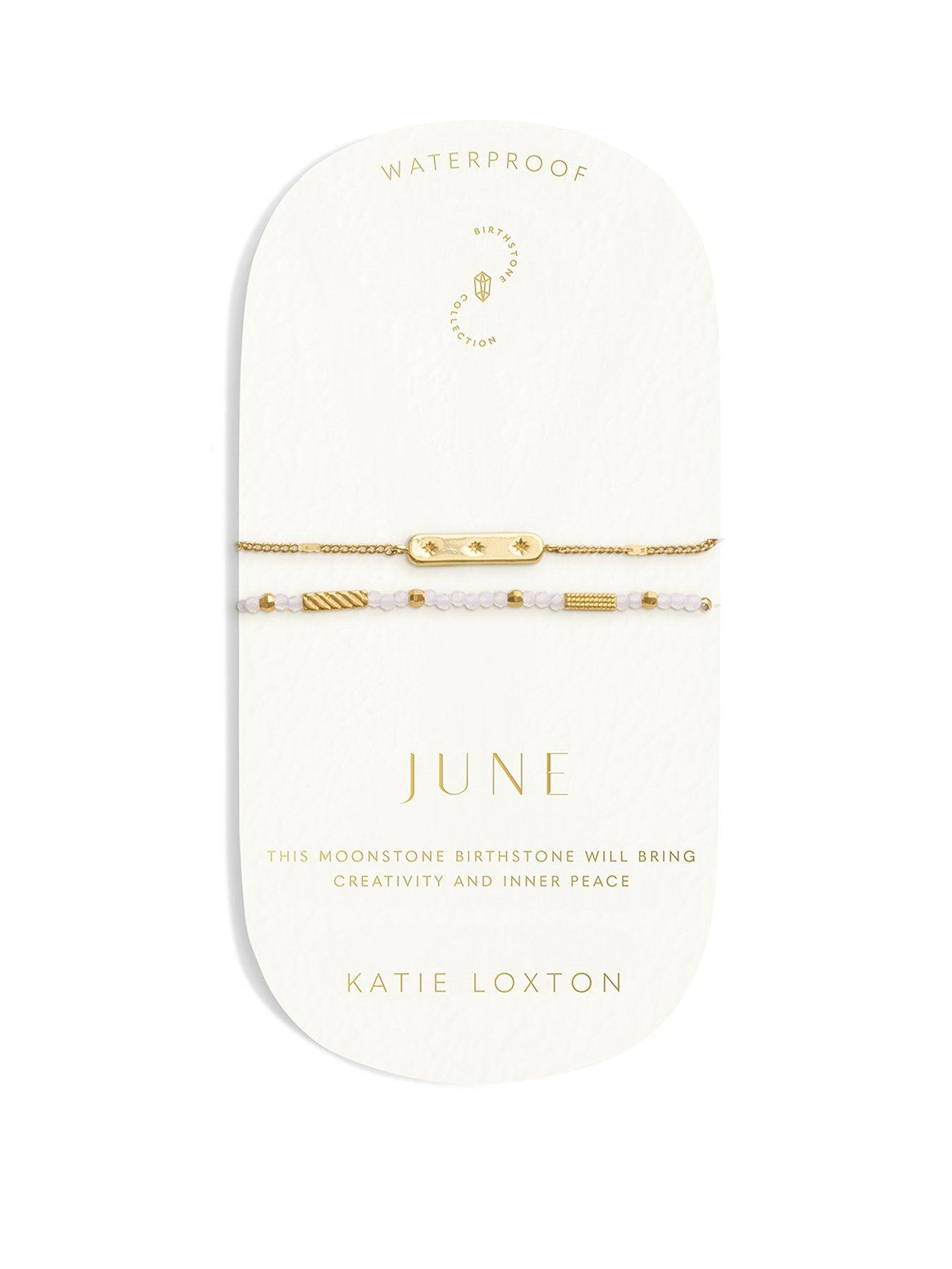 Katie Loxton Birthstone Waterproof Gold Bracelet