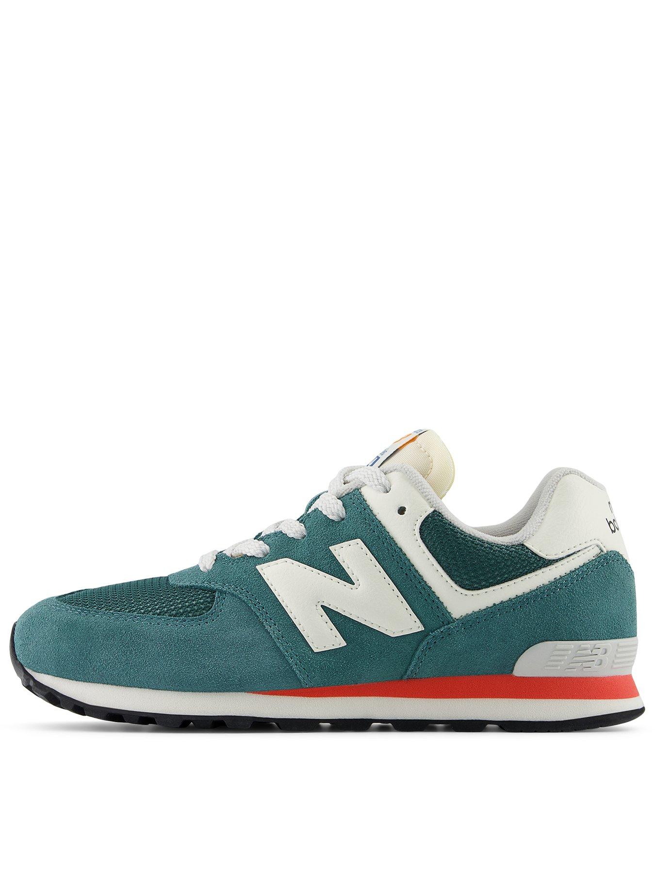 Image 1 of 5 of New Balance Junior 574 Lace Up Trainers - Green