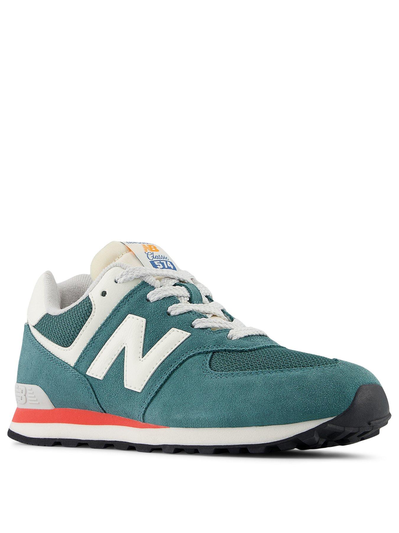 Image 2 of 5 of New Balance Junior 574 Lace Up Trainers - Green
