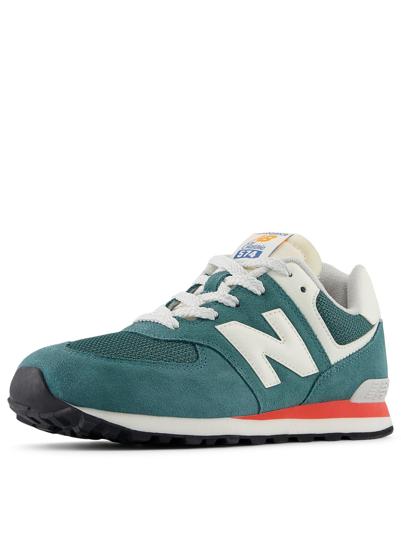 Image 3 of 5 of New Balance Junior 574 Lace Up Trainers - Green
