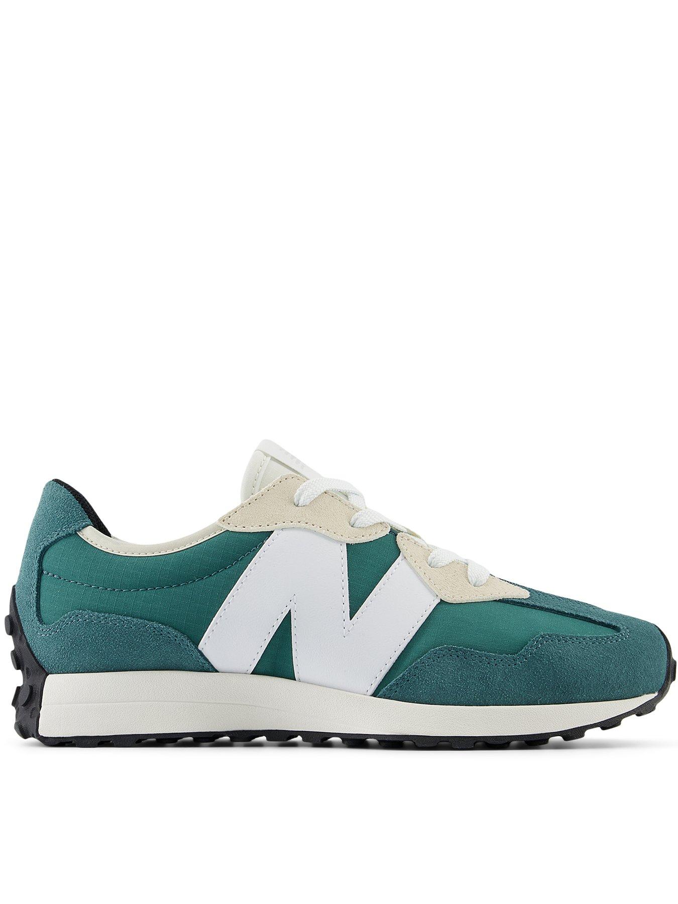 Image 1 of 6 of New Balance Junior 327 Lace Up Trainers -Green - New Spruce