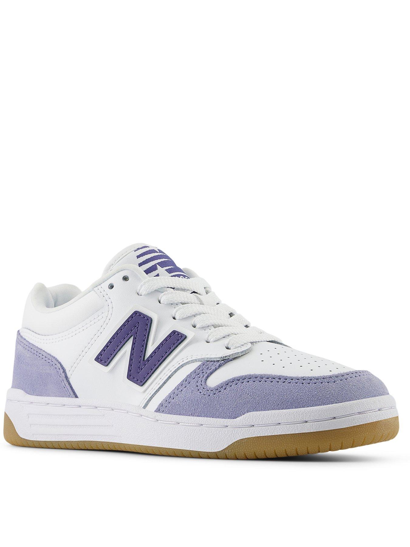 Image 2 of 5 of New Balance Junior B480 Lace Up Trainers - White