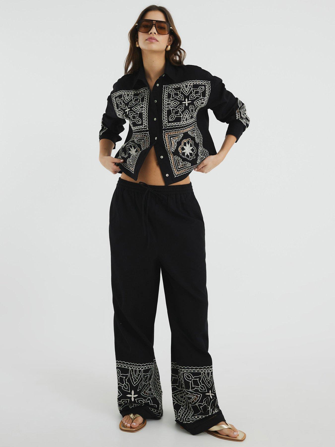 river-island-cutwork-trouser-blackfront