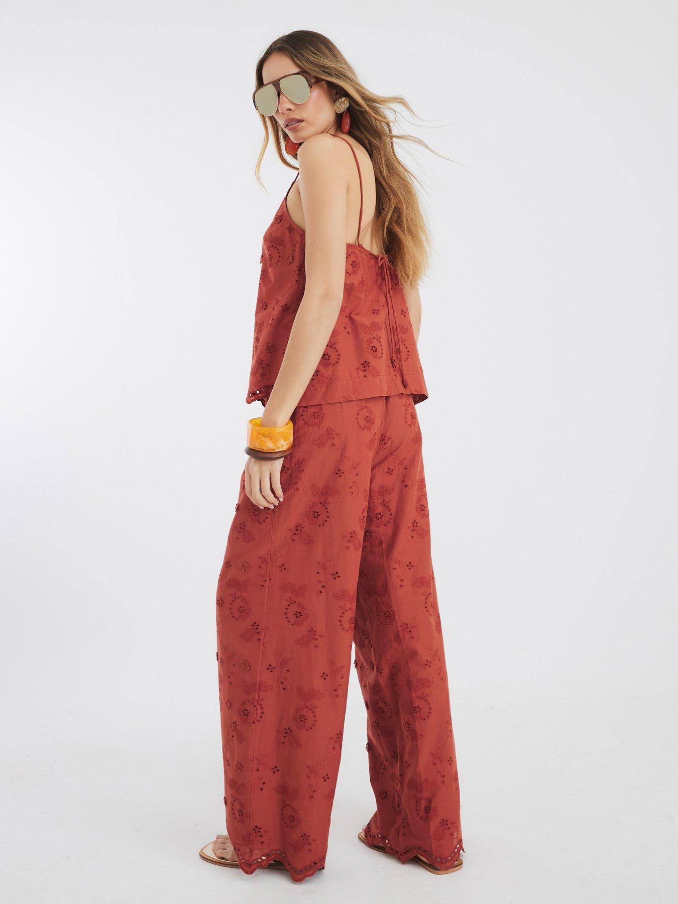river-island-embroidered-tie-waist-trouser-ruststillFront