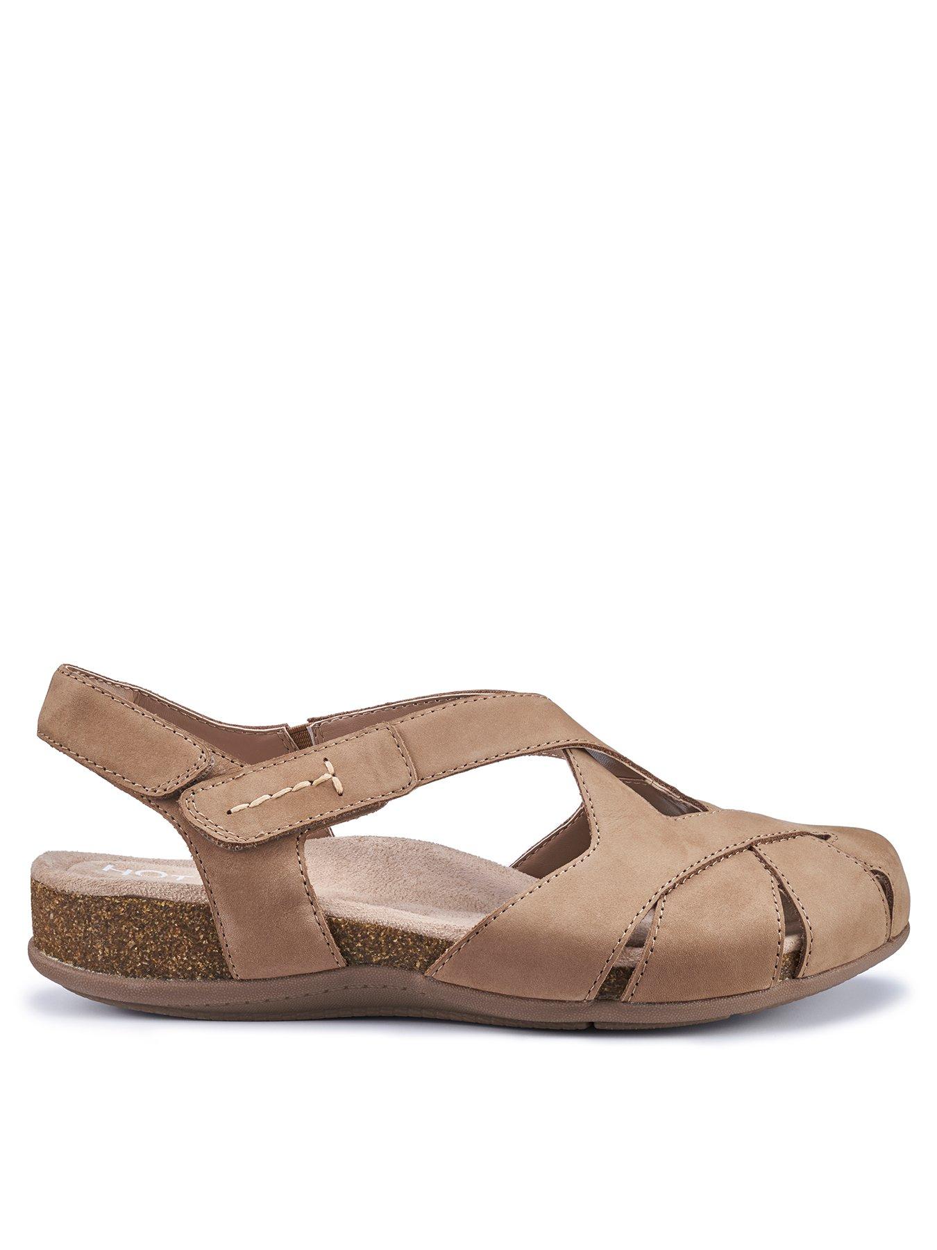 Image of Hotter Catskill Ii Extra Wide Leather Shoe - Tan