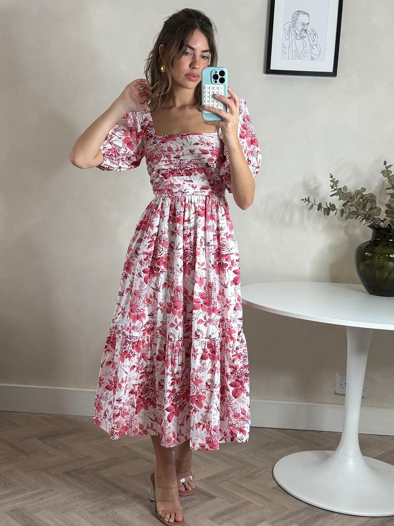 style-cheat-leighton-puff-sleeve-floral-midi-dress-pink