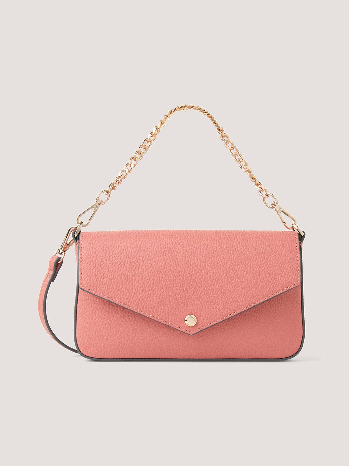 Image 1 of 4 of Fiorelli Lacey Chain Crossbody - Pink
