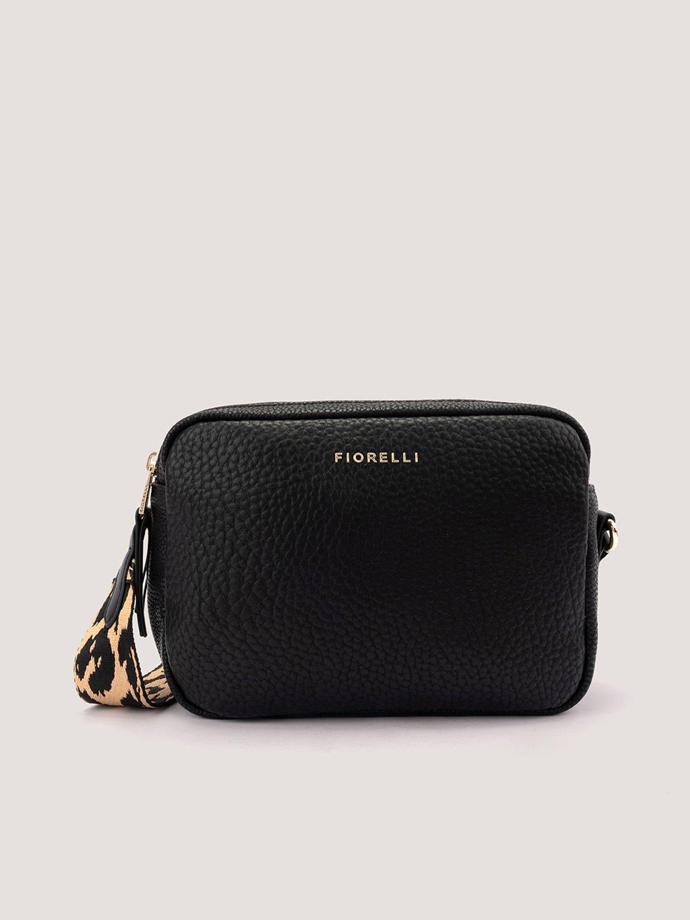 fiorelli-effie-webbed-crossbody-blackfront