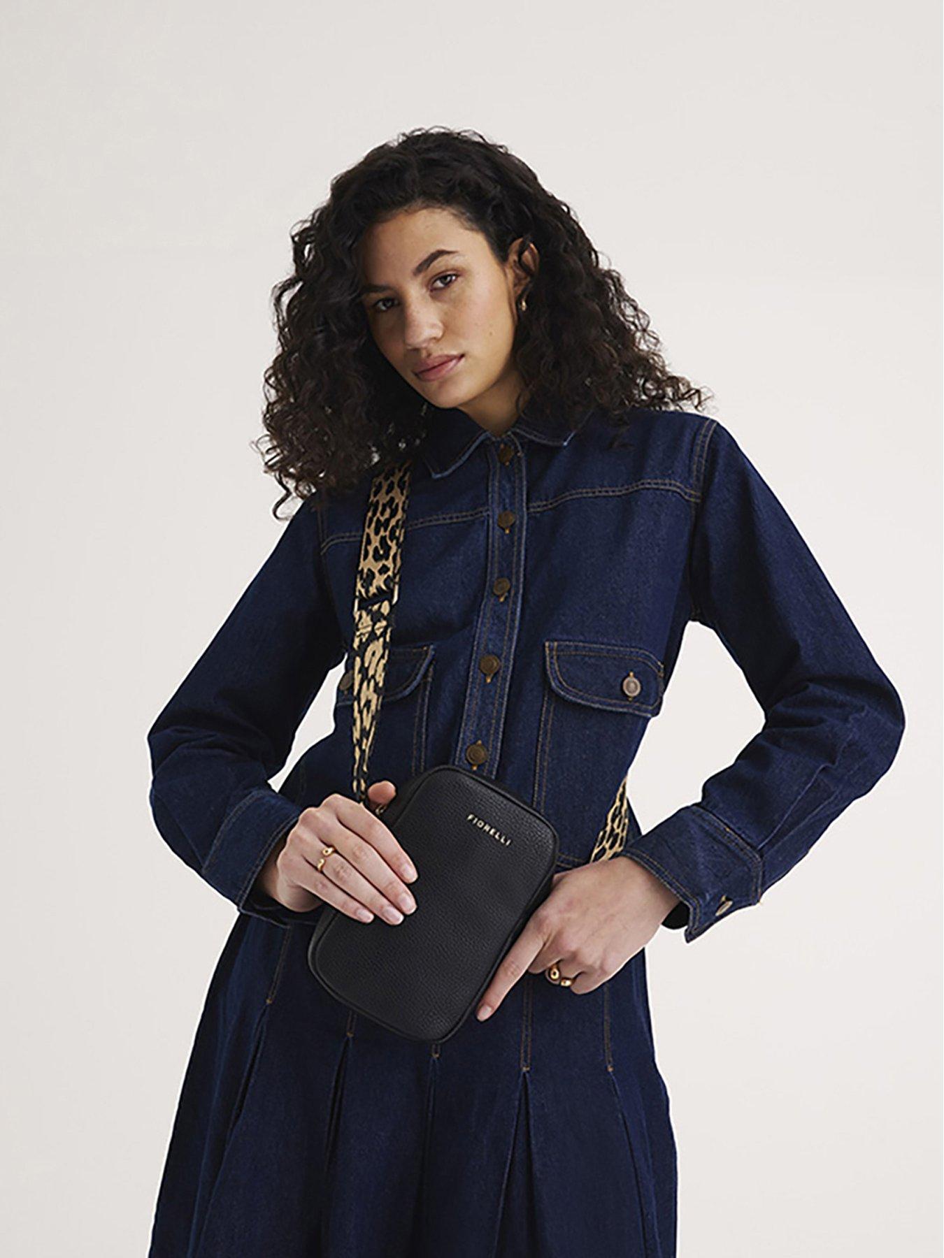 Image 2 of 5 of Fiorelli Effie Webbed Phone Crossbody - Black