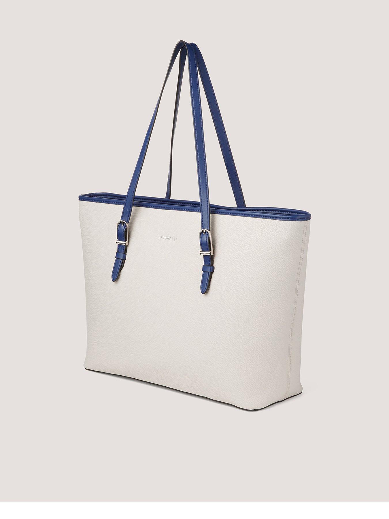 Image 3 of 5 of Fiorelli Etta Buckle Tote - Light Stone / Nautical Blue
