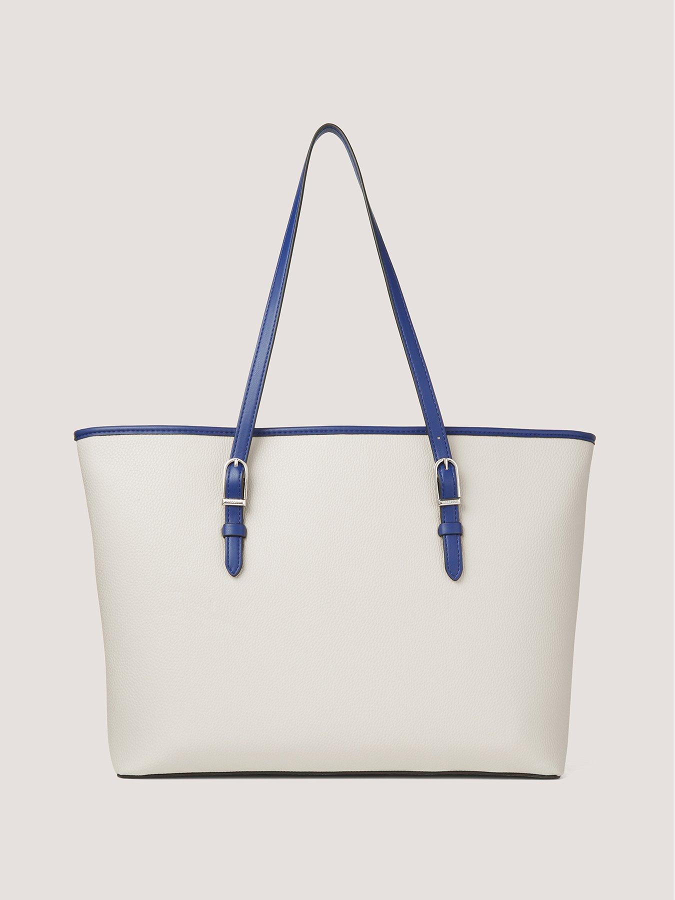 Image 4 of 5 of Fiorelli Etta Buckle Tote - Light Stone / Nautical Blue