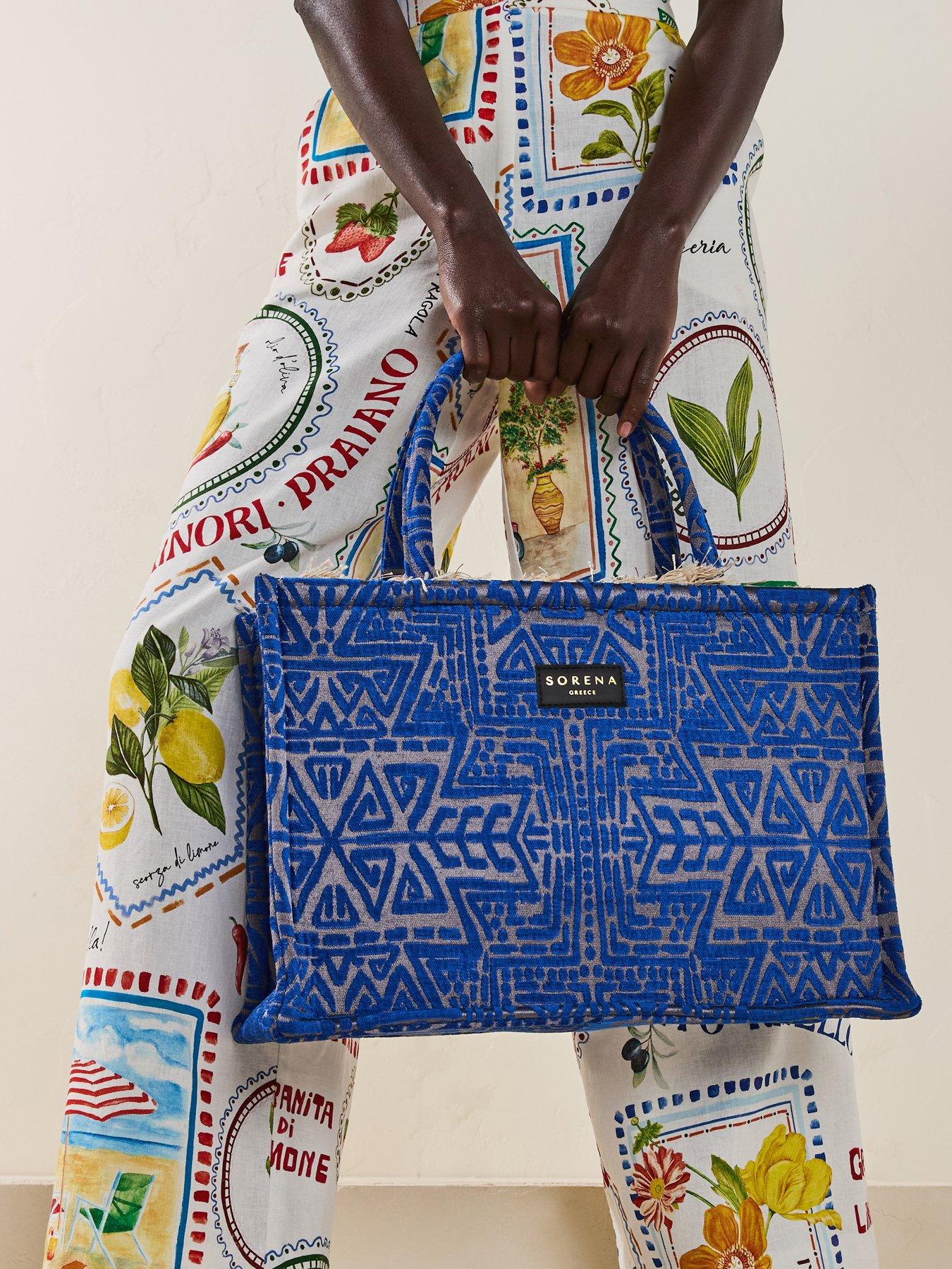 Image 7 of 7 of Sorena Poliaigos Big Tote Bag - Blue