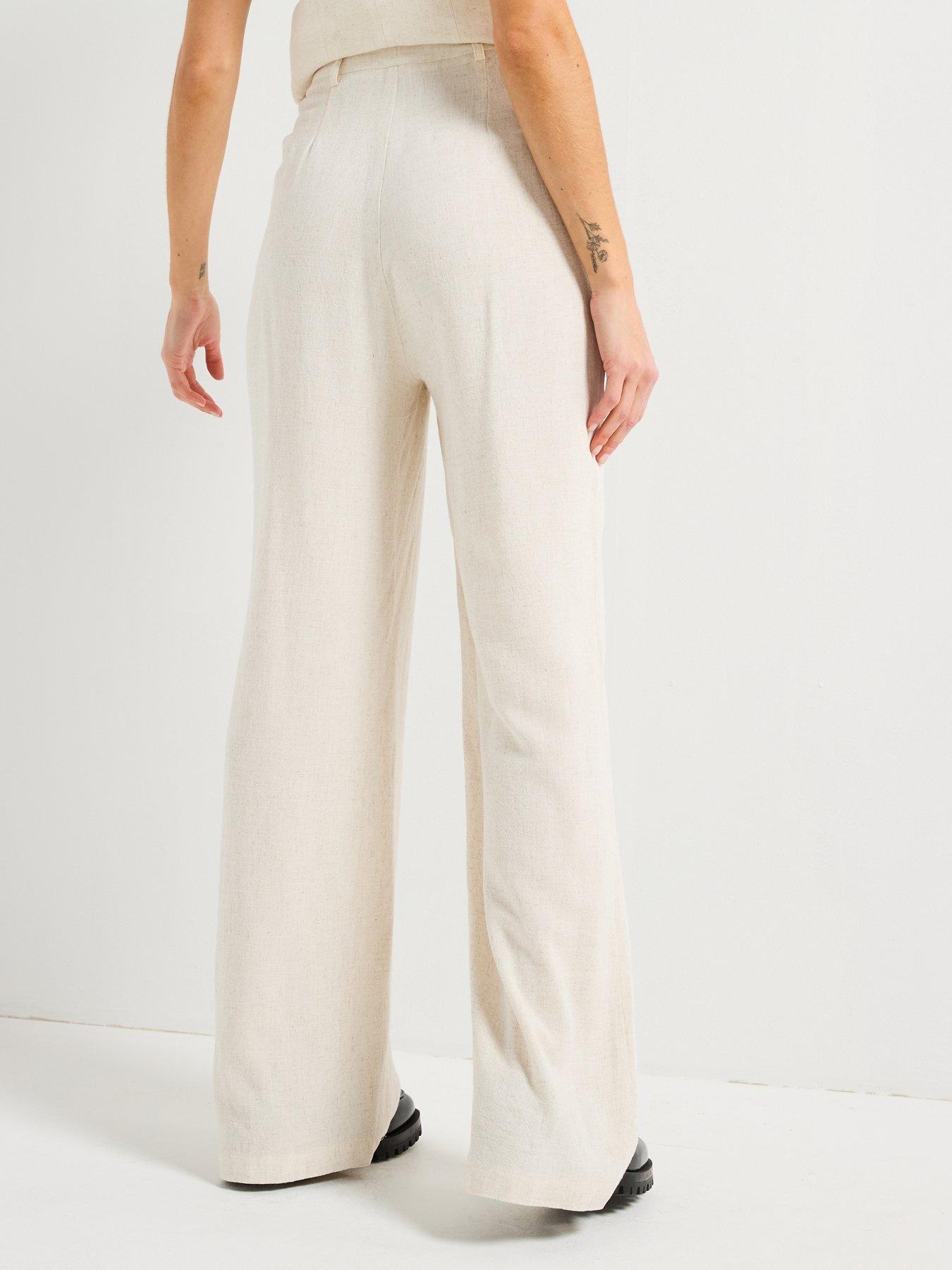 Image 2 of 4 of Style Cheat Claire Linen Trouser - Cream
