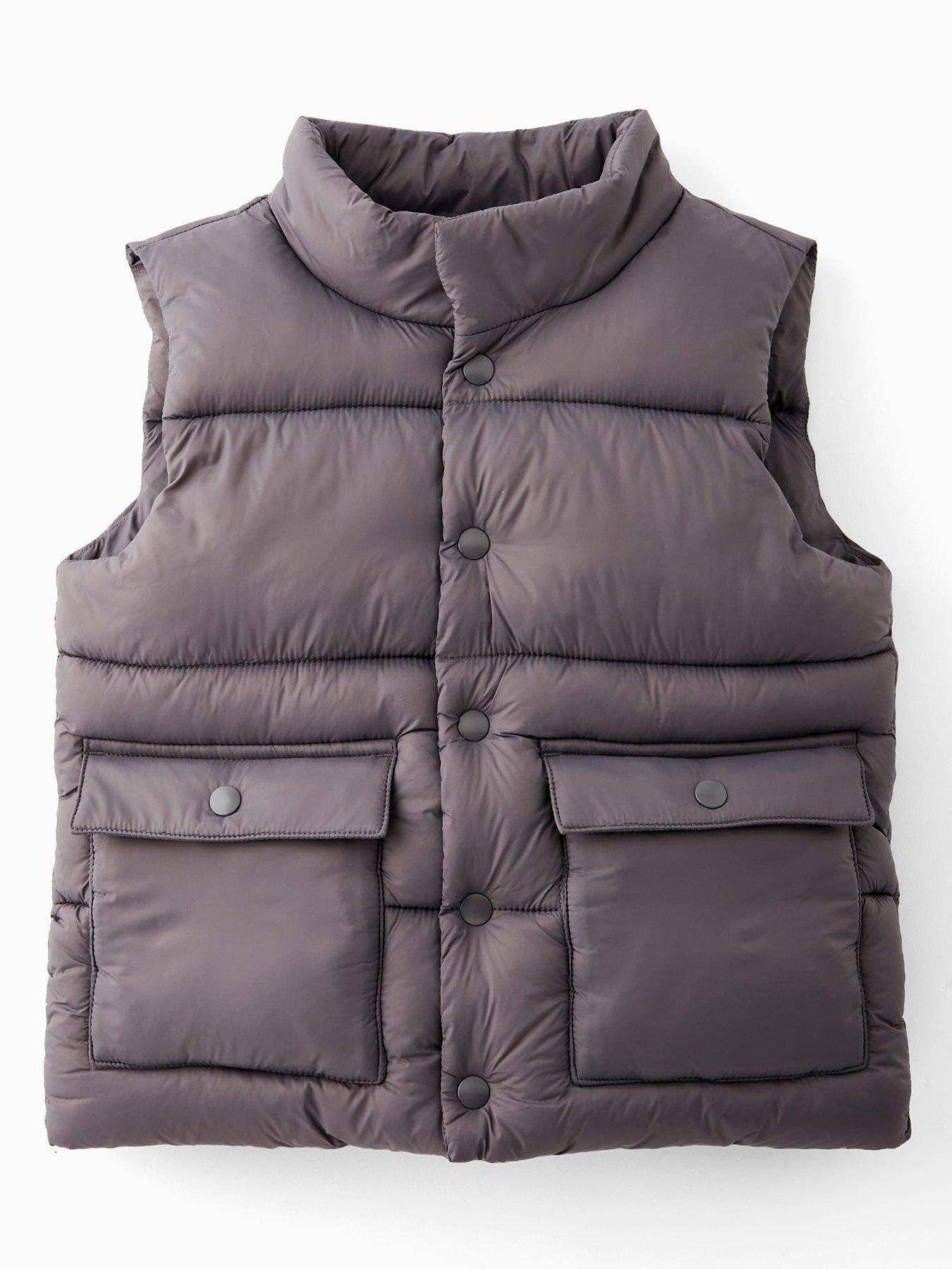 Image 1 of 4 of Mini V by Very Boys Padded Gilet - Grey