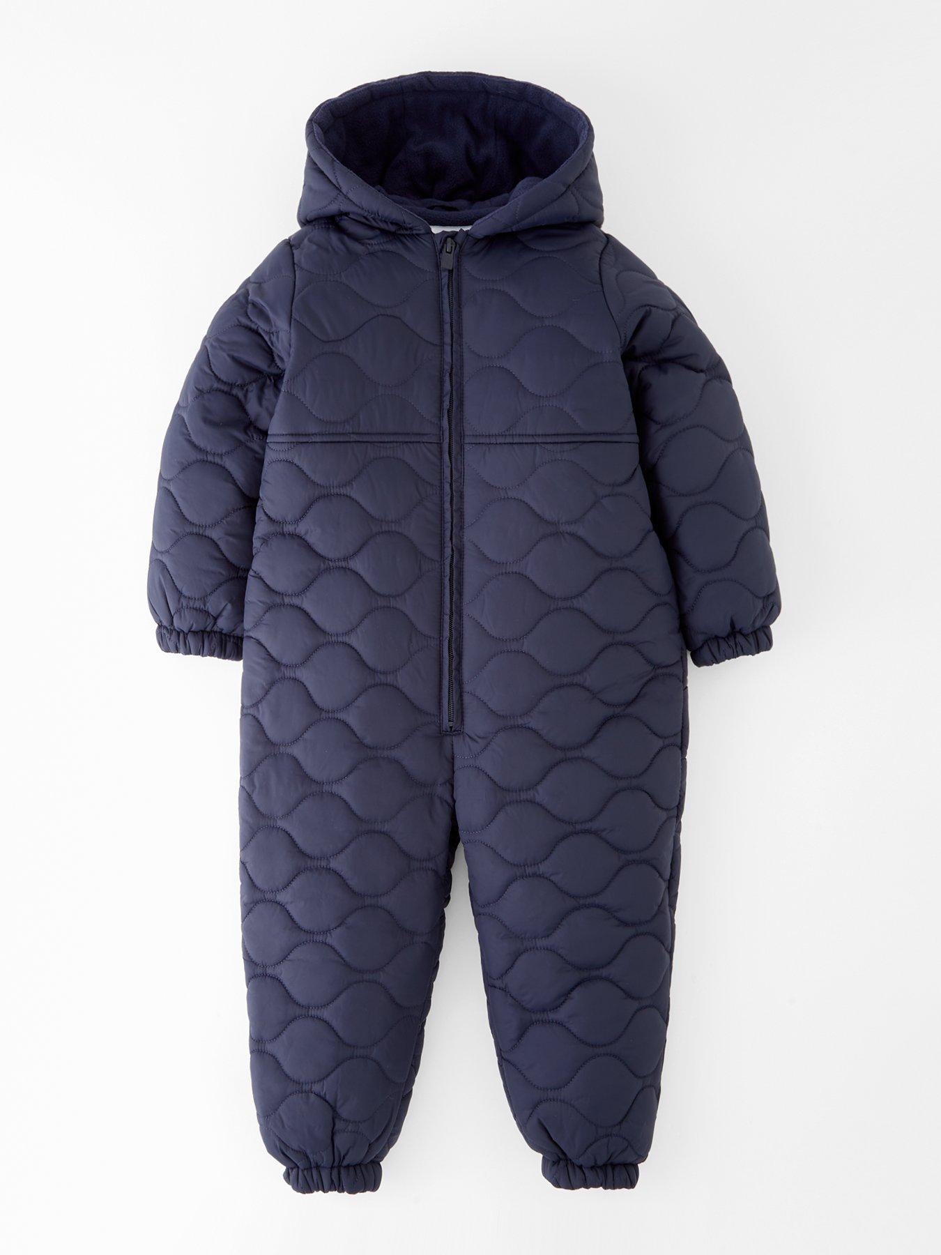 Image 1 of 4 of Mini V by Very Boys Quilted Snowsuit - Navy