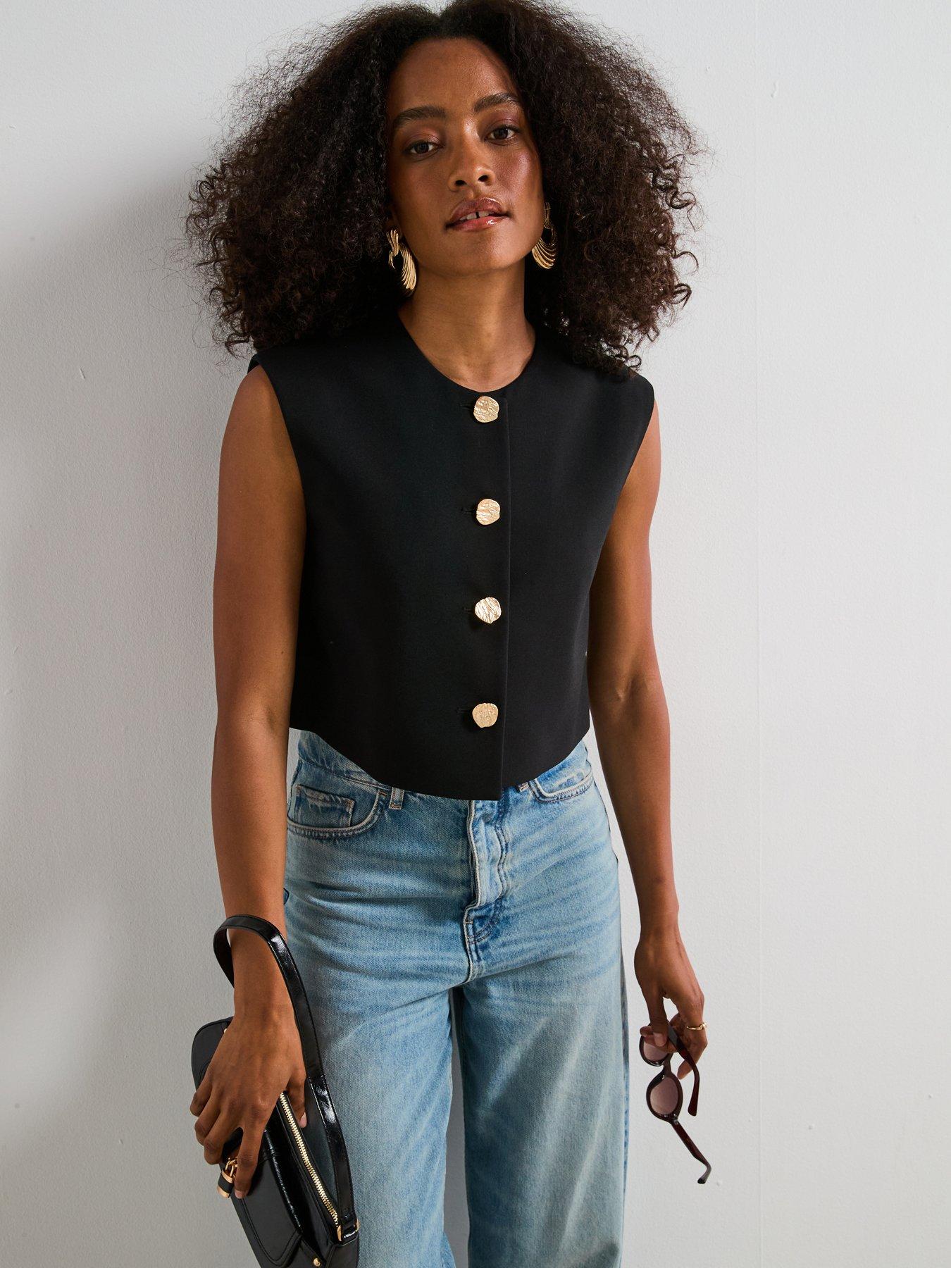v-by-very-round-neck-scoop-waistcoat-with-statement-button-black