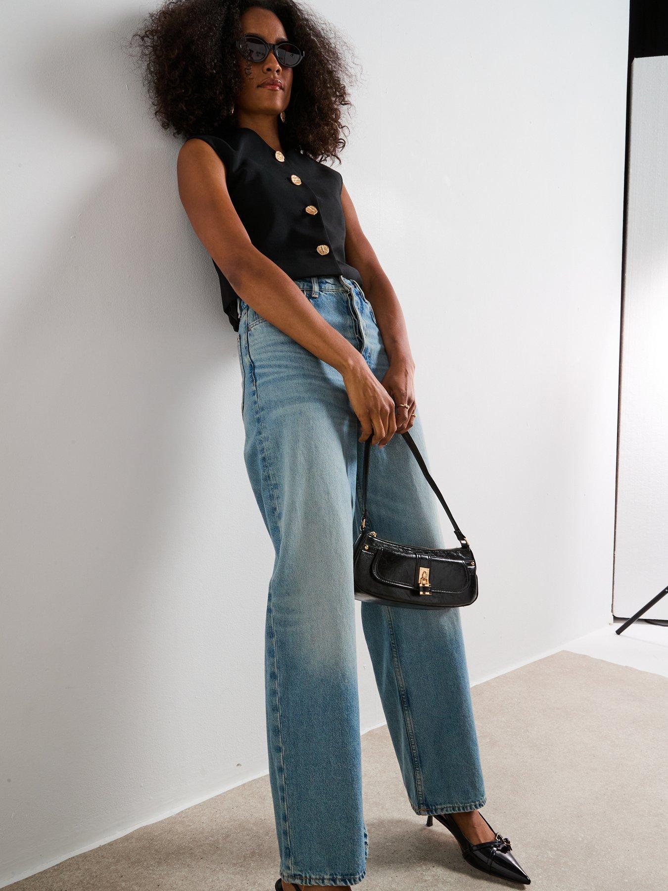 v-by-very-round-neck-scoop-waistcoat-with-statement-button-blackback