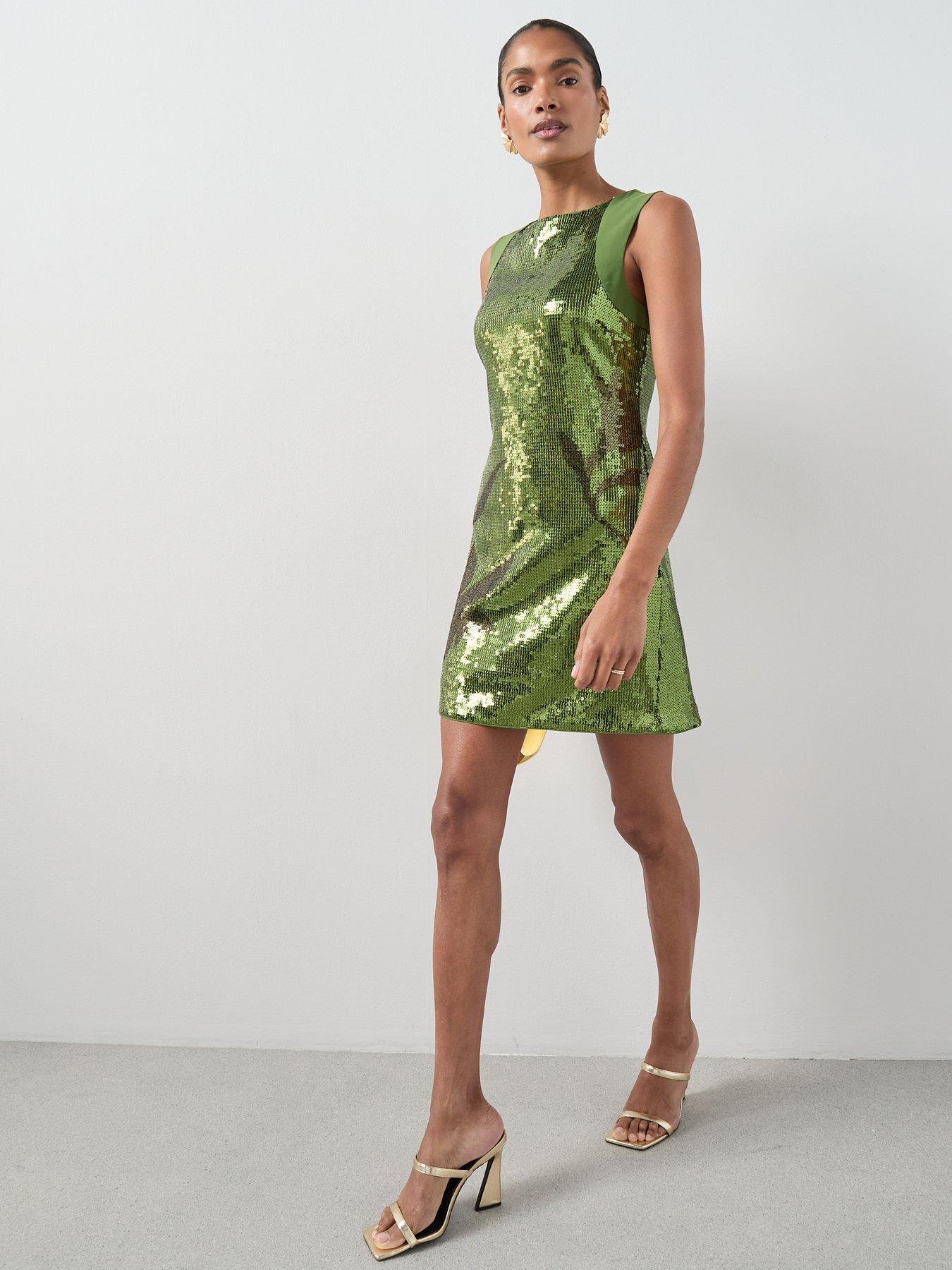 the-very-collection-sequin-flower-mini-shift-dress-greenback