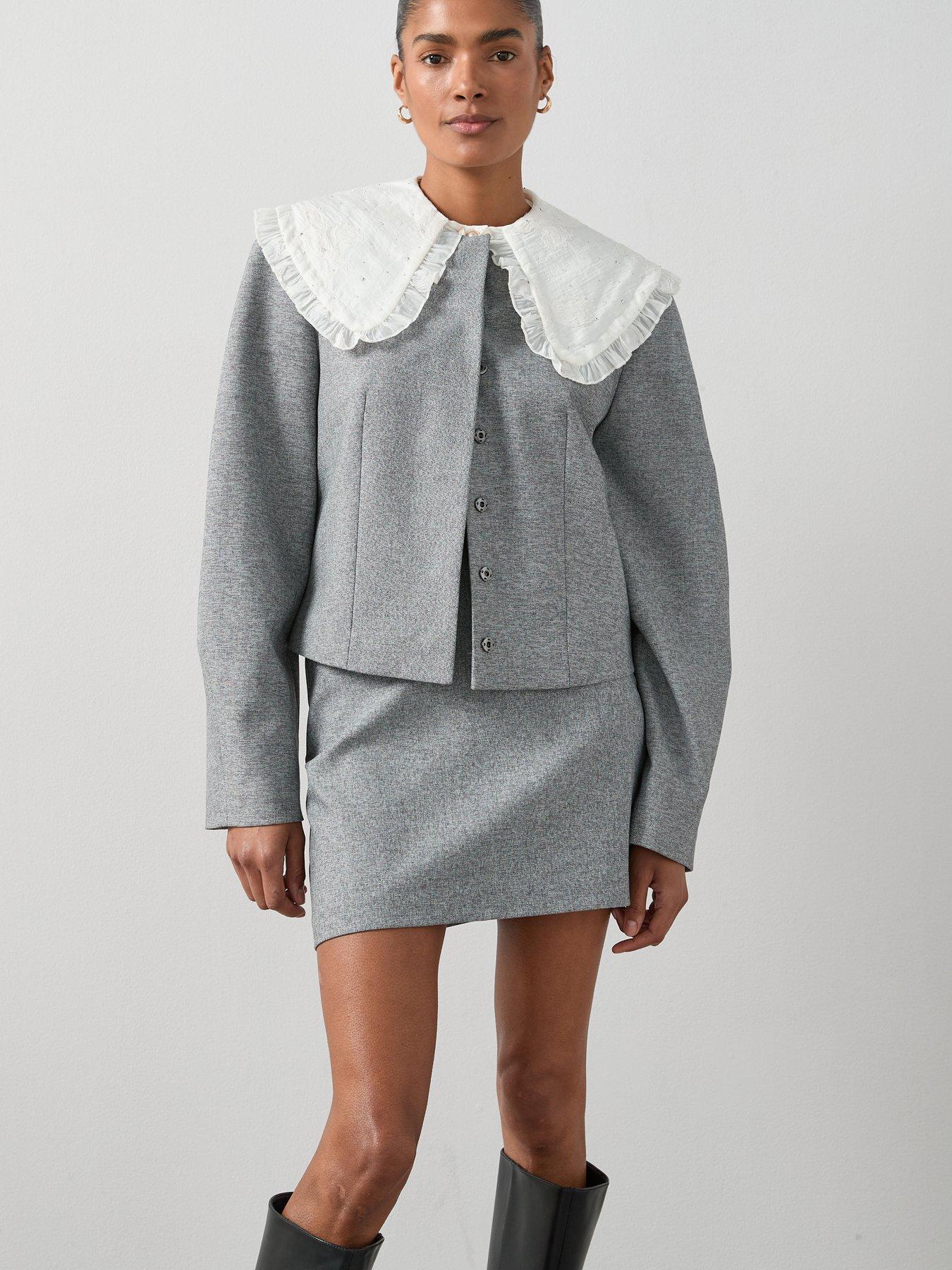 V by Very Micro Mini Skirt - Grey | Very Ireland