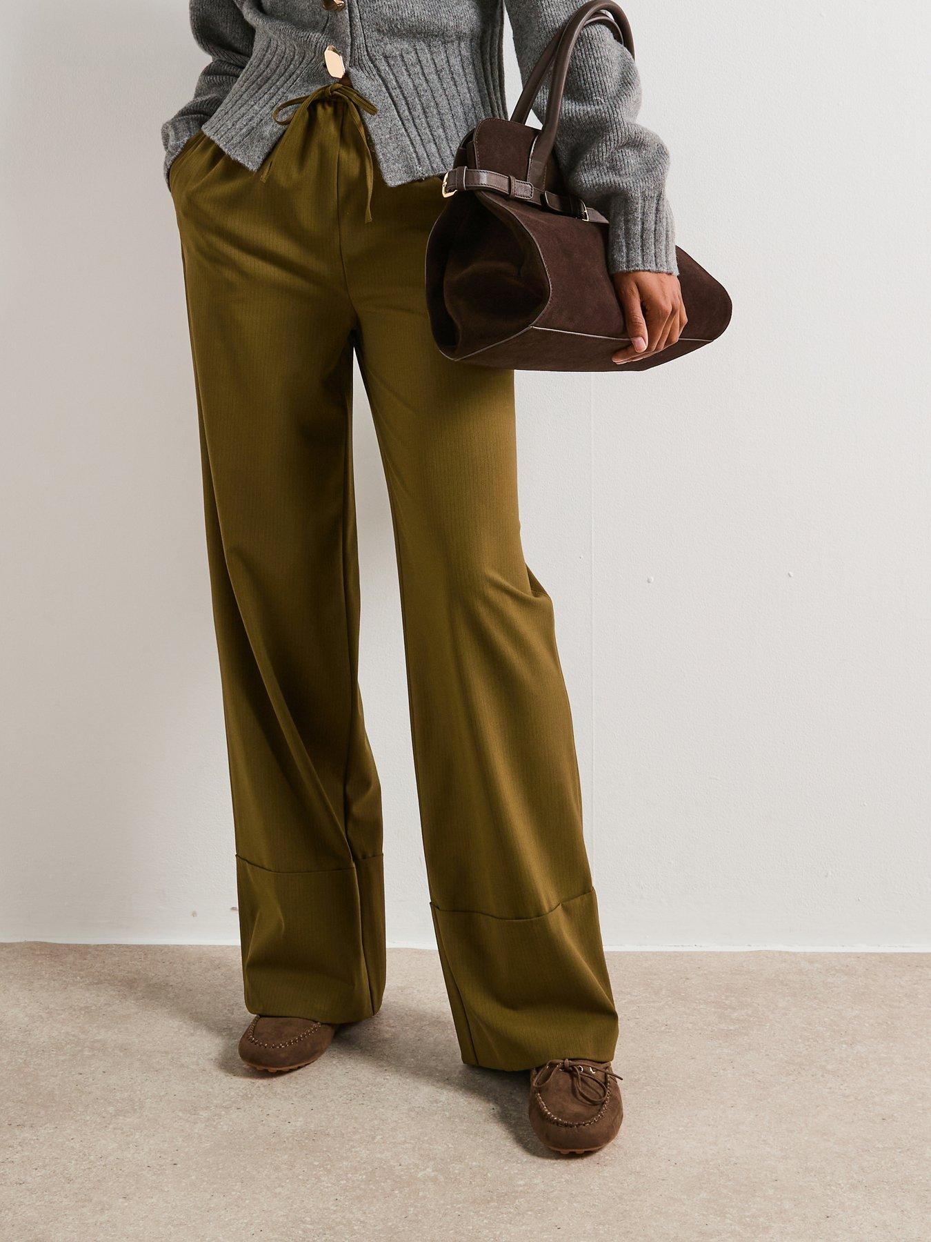 v-by-very-skinny-waistband-wide-leg-trouser-green