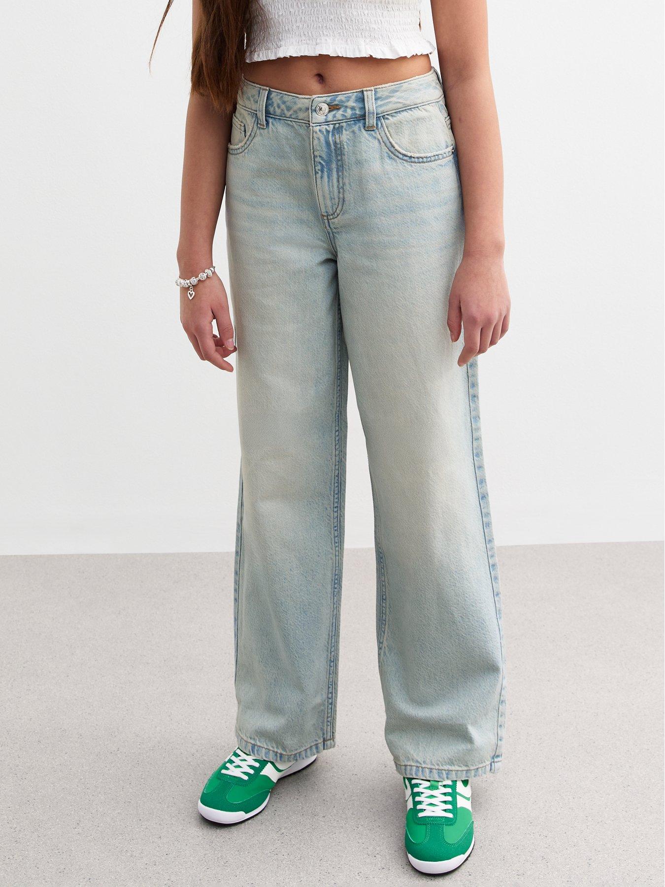Image of New Look 915 Girls Wide Leg Jeans - Light Blue