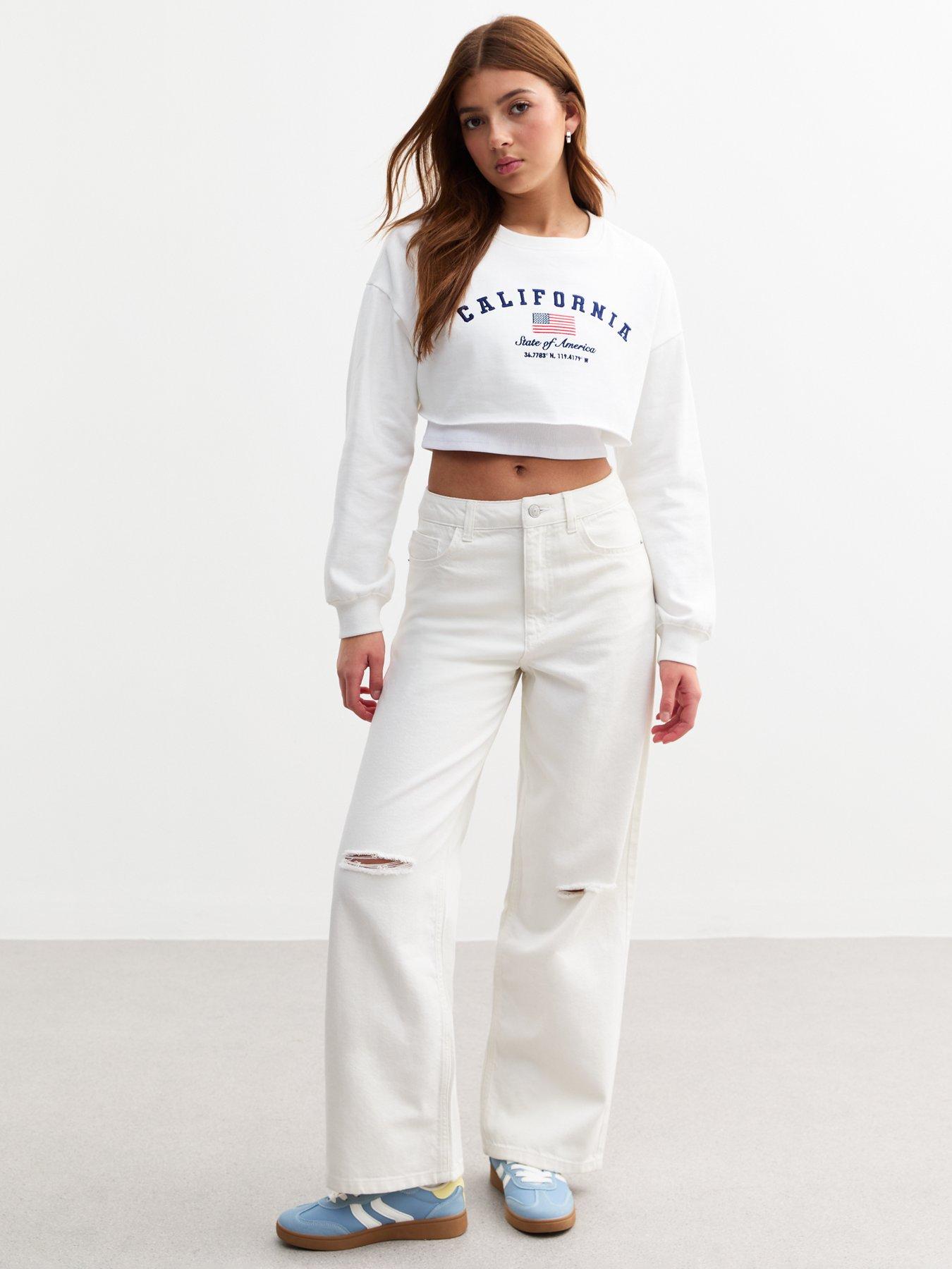 new-look-915-girls-ripped-knee-wide-leg-jeans-white