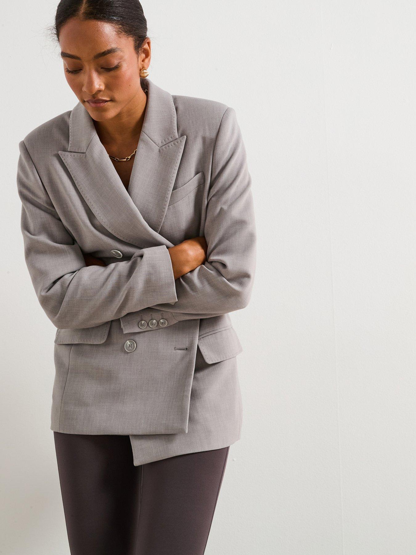 v-by-very-structured-double-breastnbspblazer-greyback