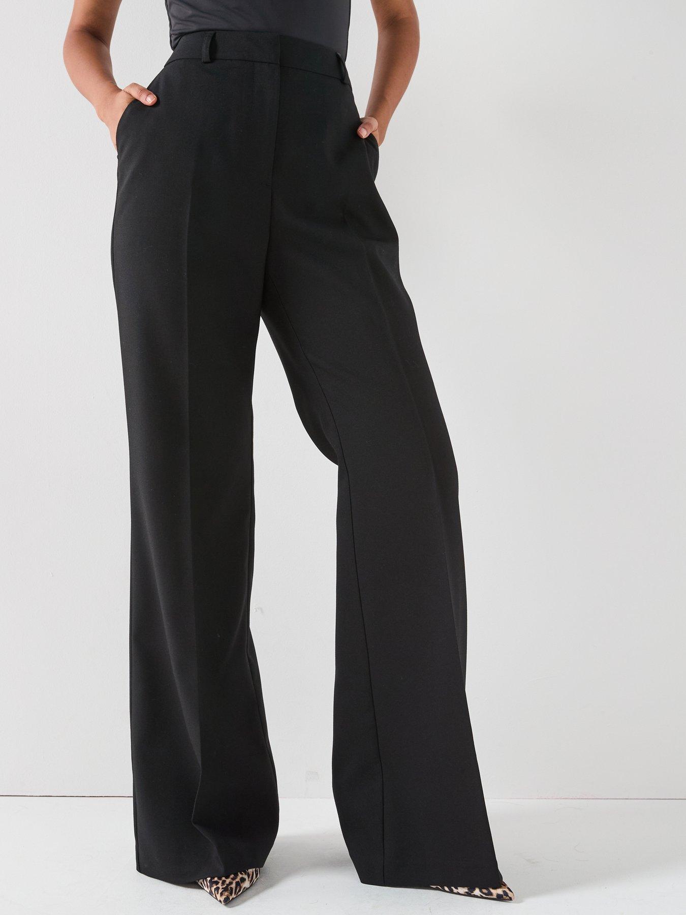 V by Very Co-ord Slim Flare Trousers - Black