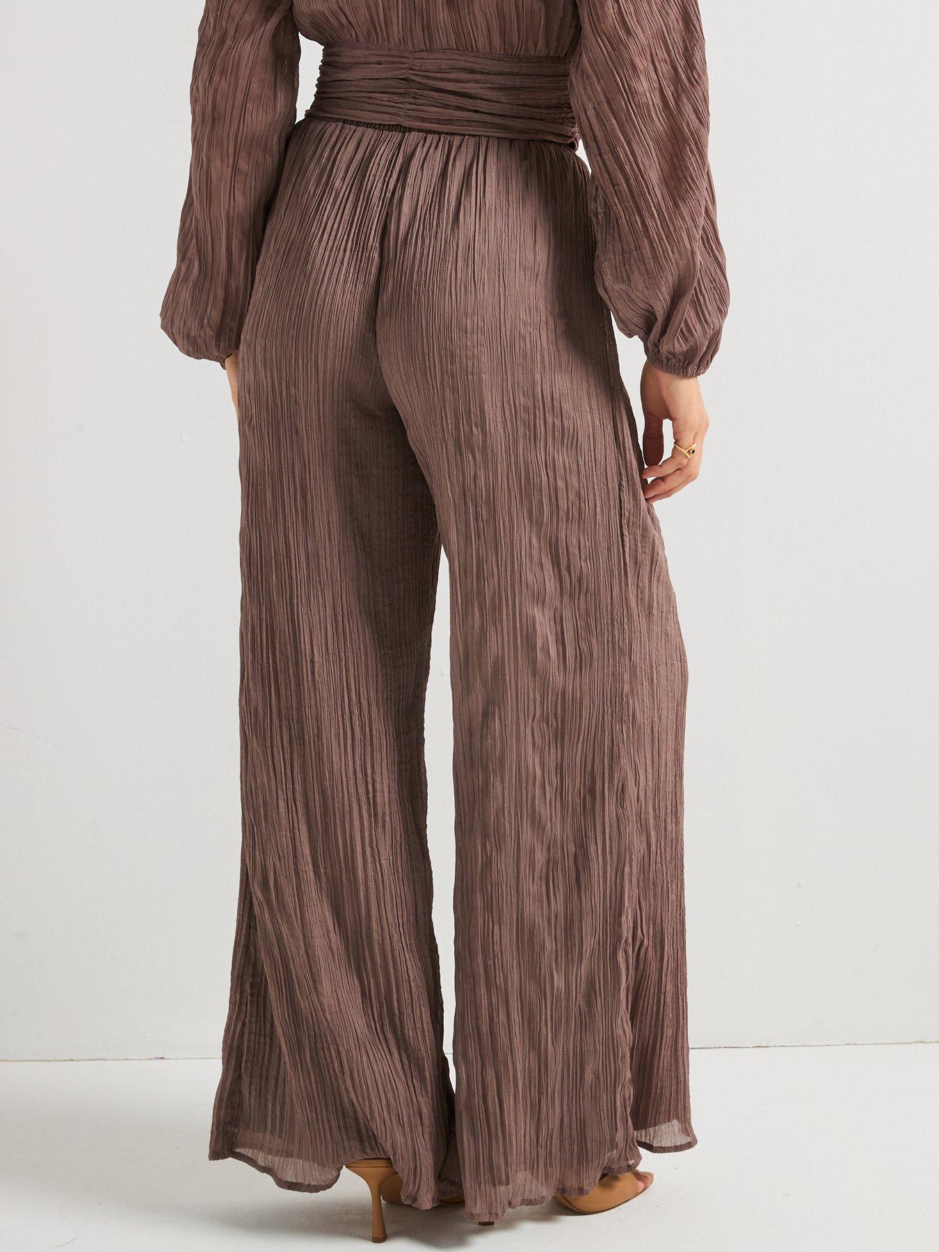 v-by-very-pleated-trouser-brownstillFront