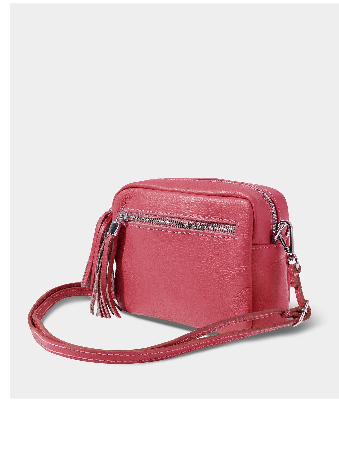 joe-browns-piccola-leather-tassel-mini-bag-raspberry