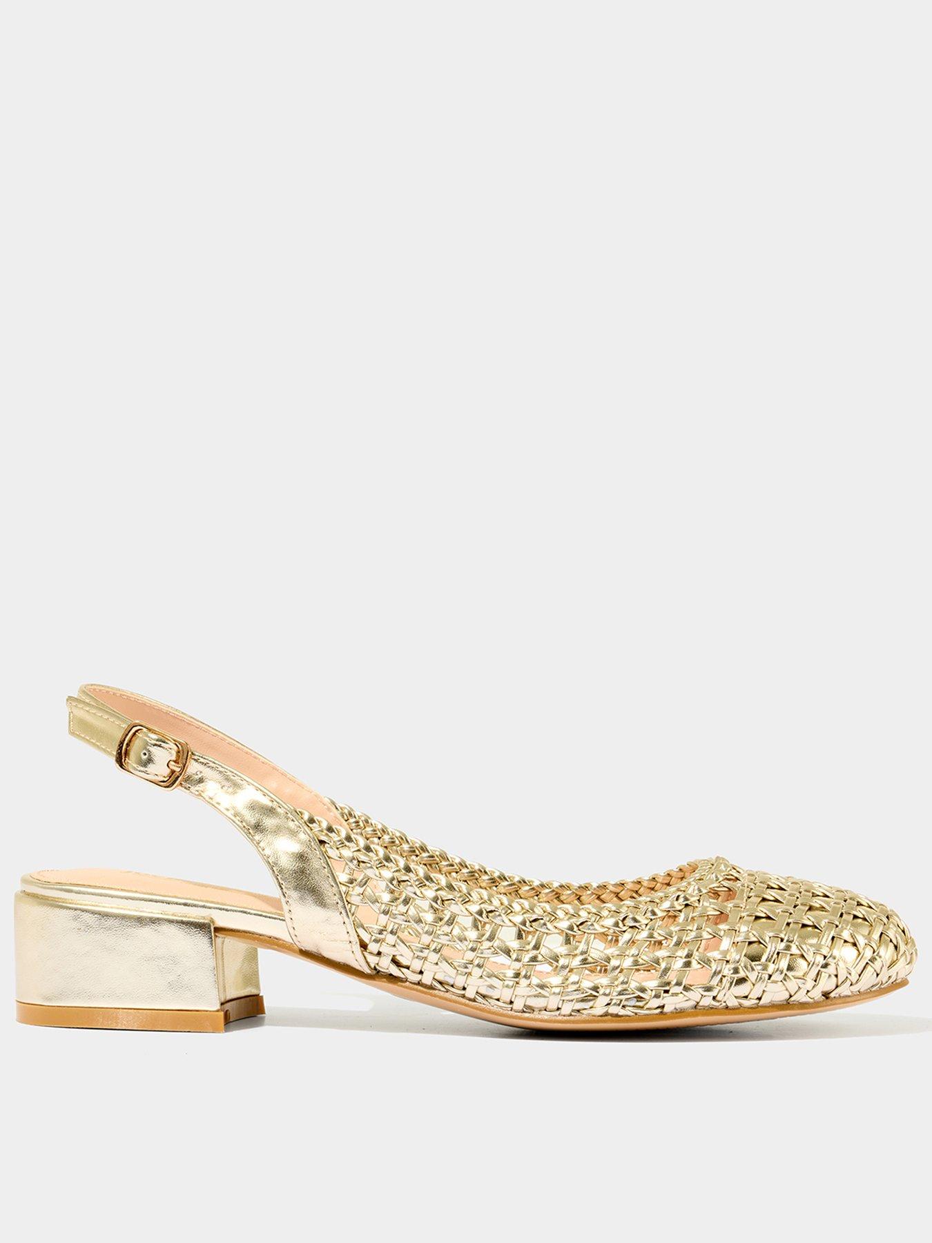 Joe Browns Sweet Serenade Slingback Shoes - Gold