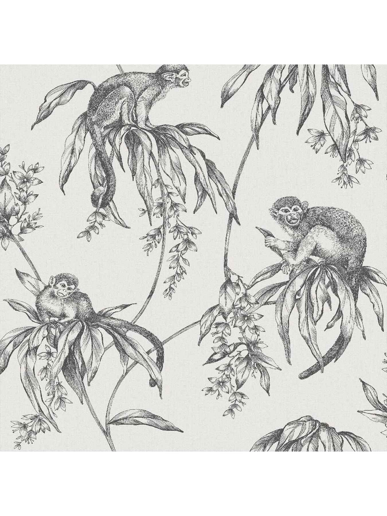 superfresco-easy-saimiri-anthracite-monkey-wallpaperstillFront
