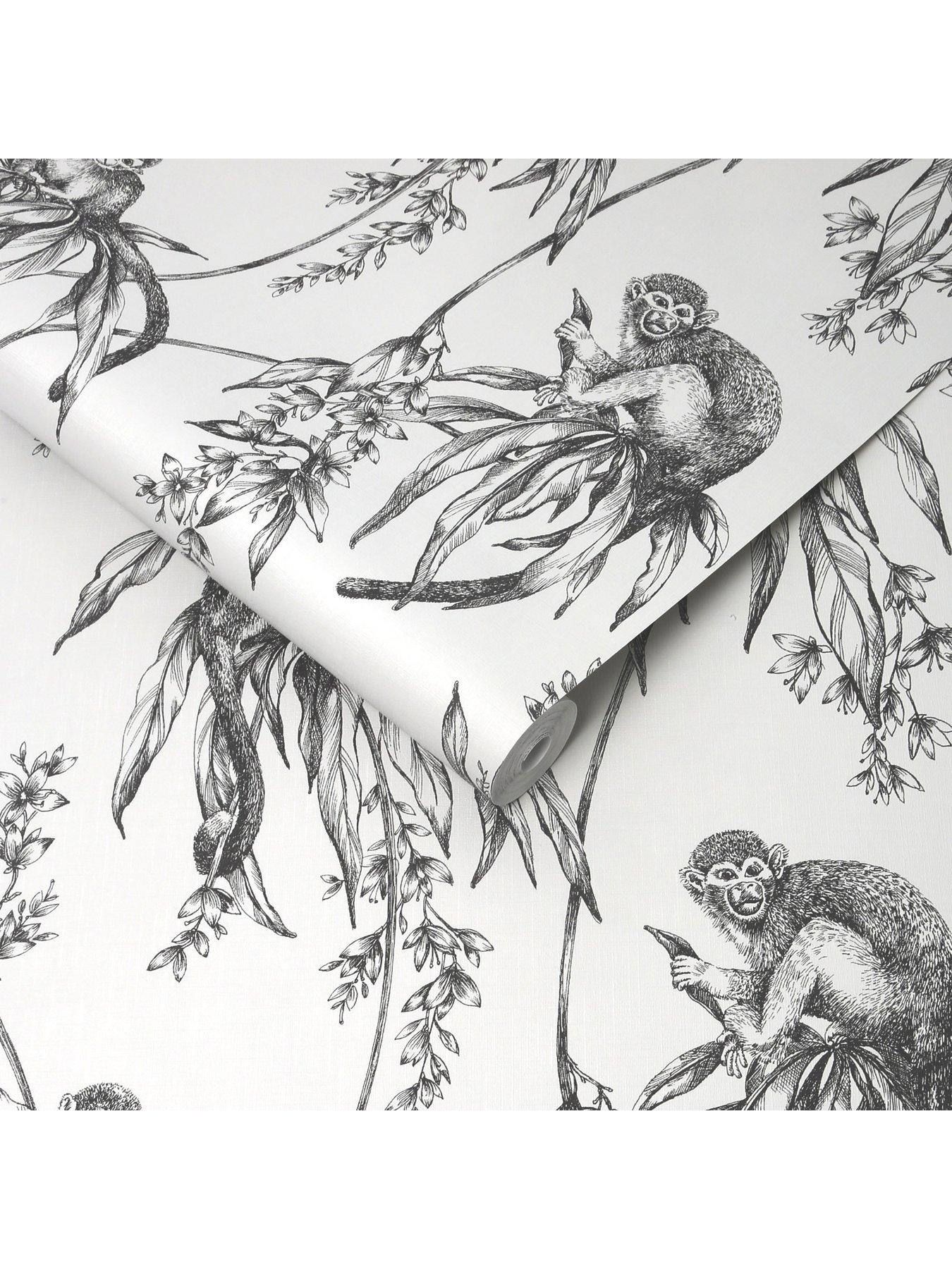 superfresco-easy-saimiri-anthracite-monkey-wallpaperback