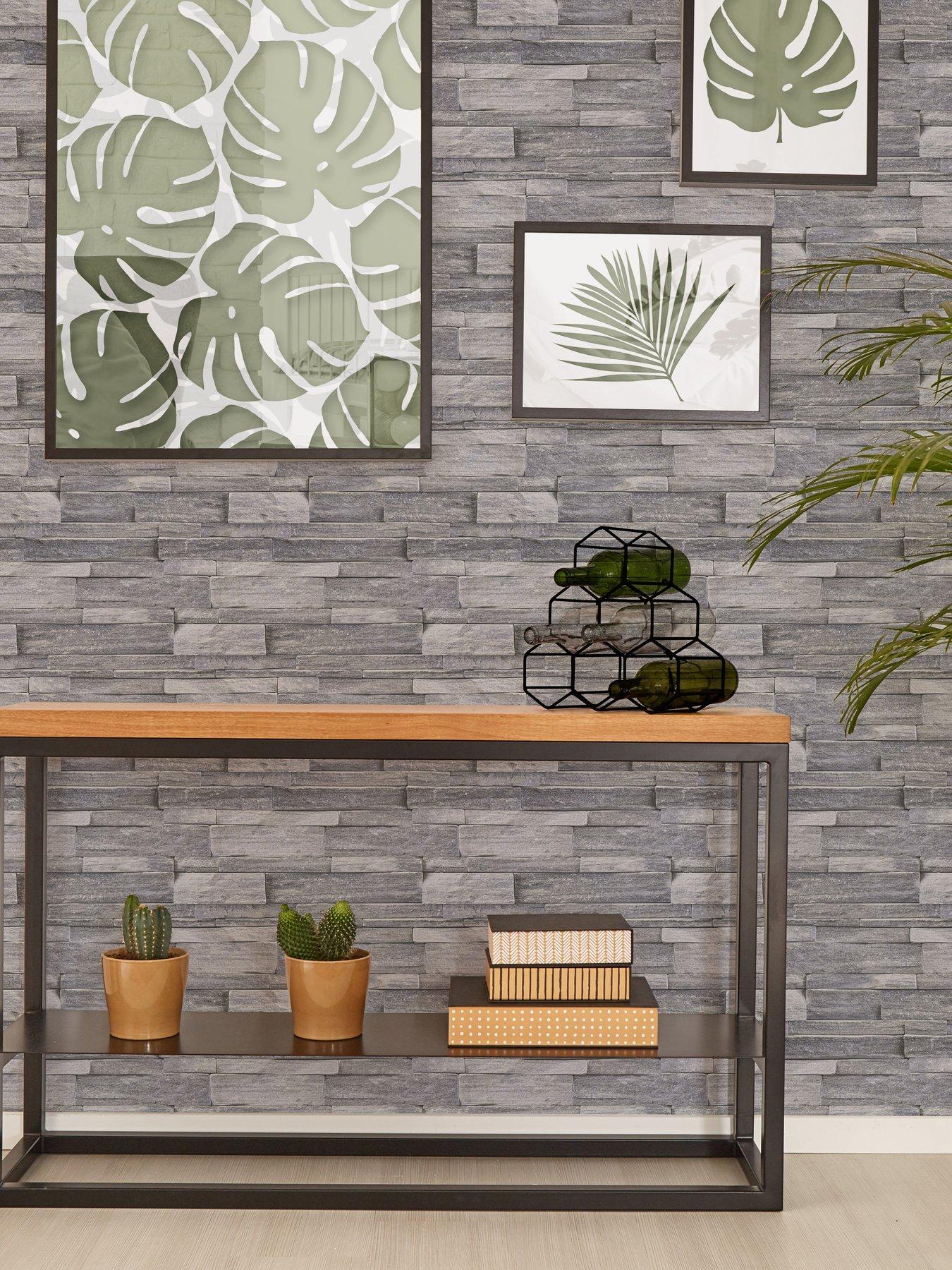 undefined Sfe Stone Wall - Grey Wallpaper