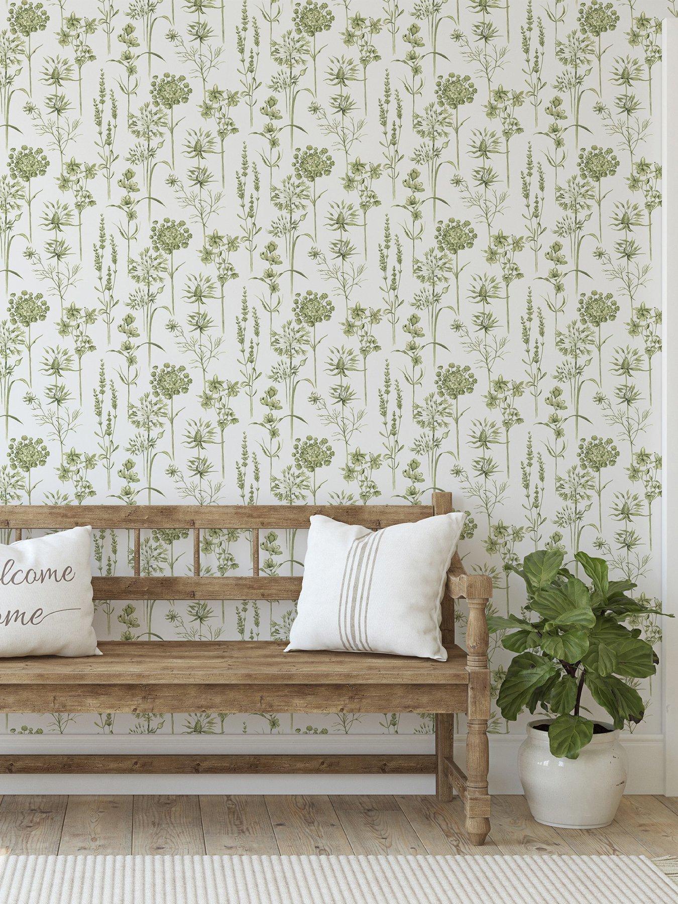 undefined Botanical Wildflowers Wallpaper
