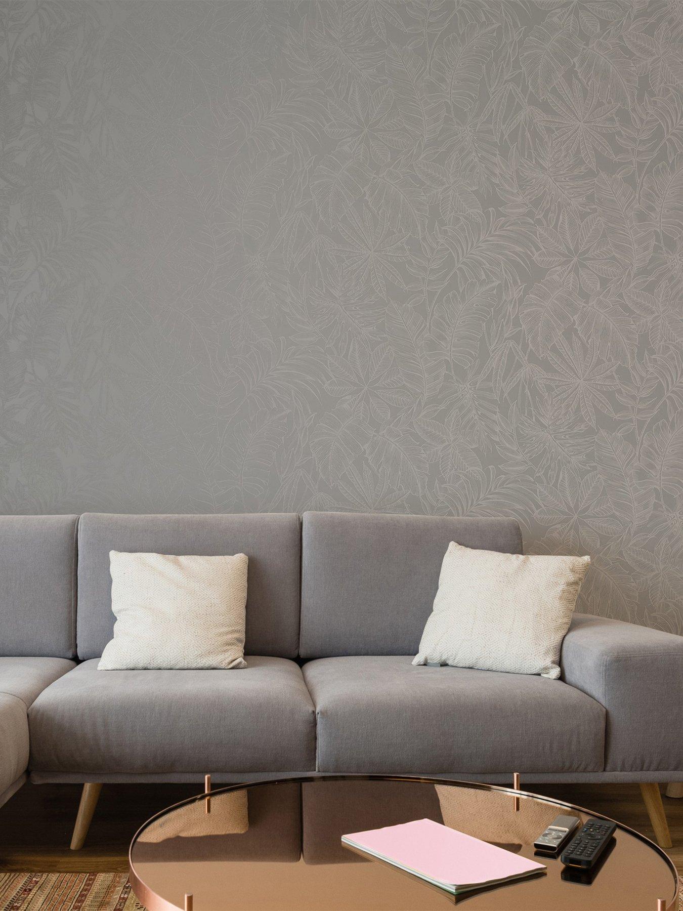 undefined Tropic Archive - Mid Grey Wallpaper