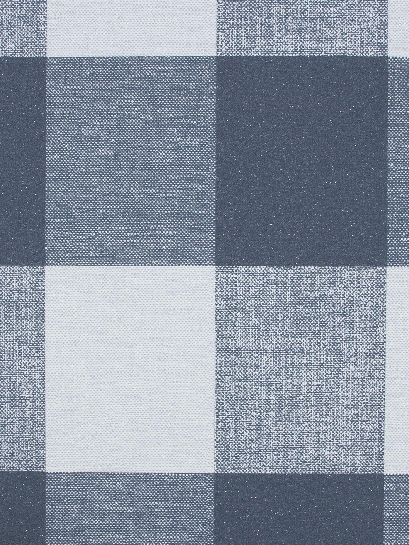 Image 2 of 3 of Superfresco Glamorous Check - Navy Wallpaper