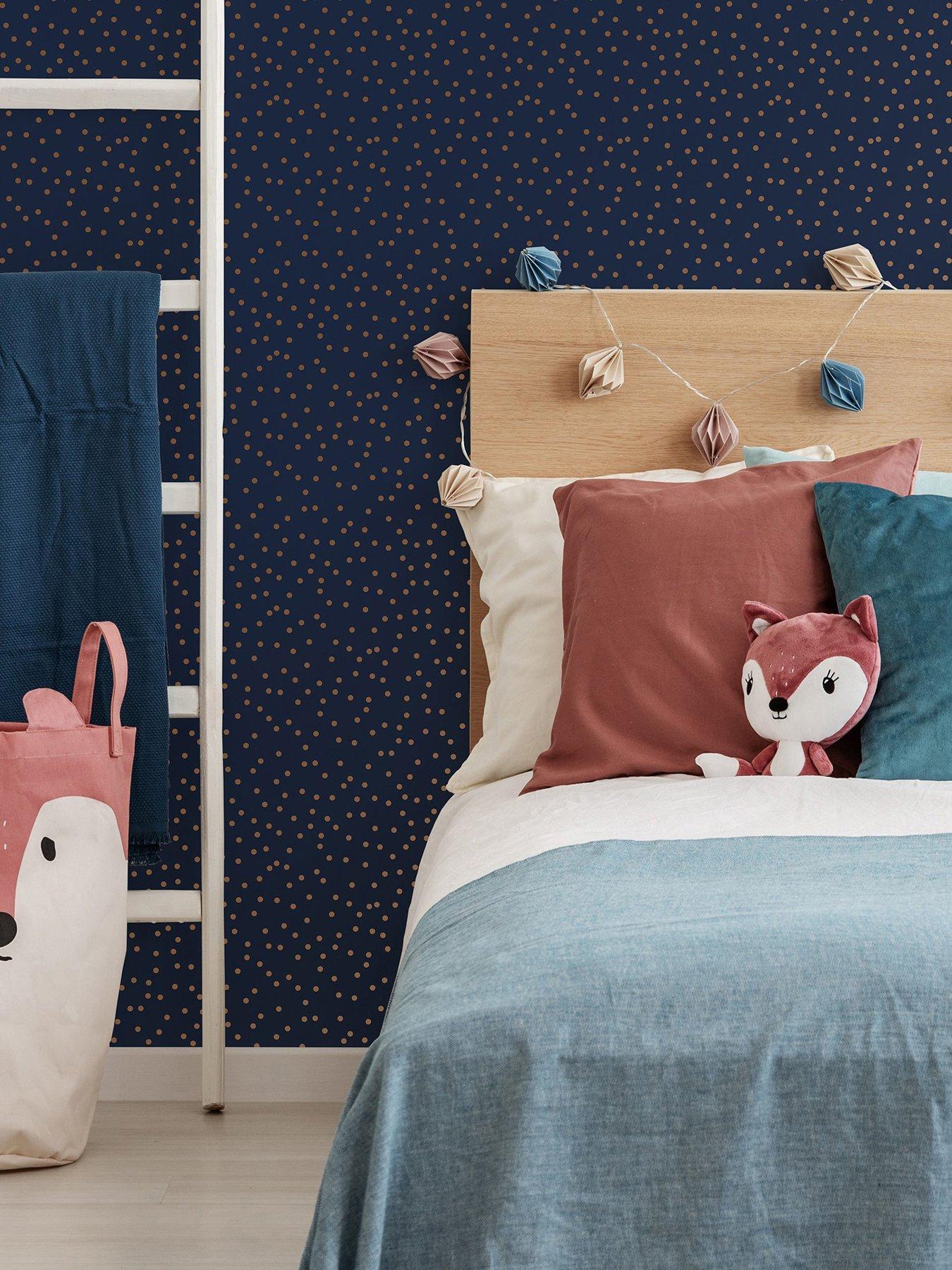 undefined Confetti - Navy  &  Copper Wallpaper