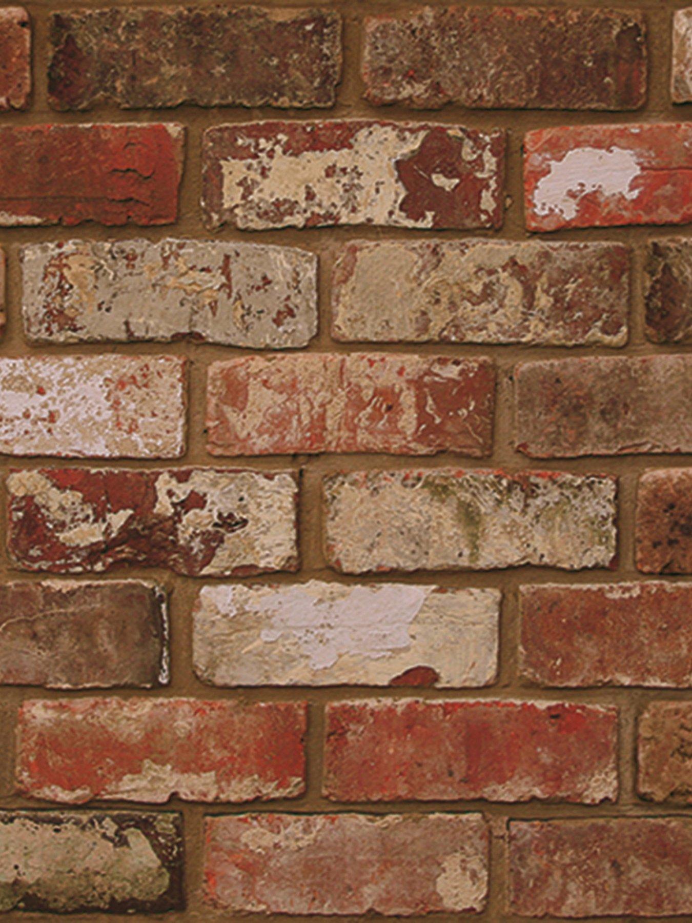 Image 2 of 3 of Fresco Fresco Brick Wall - Red Wallpaper