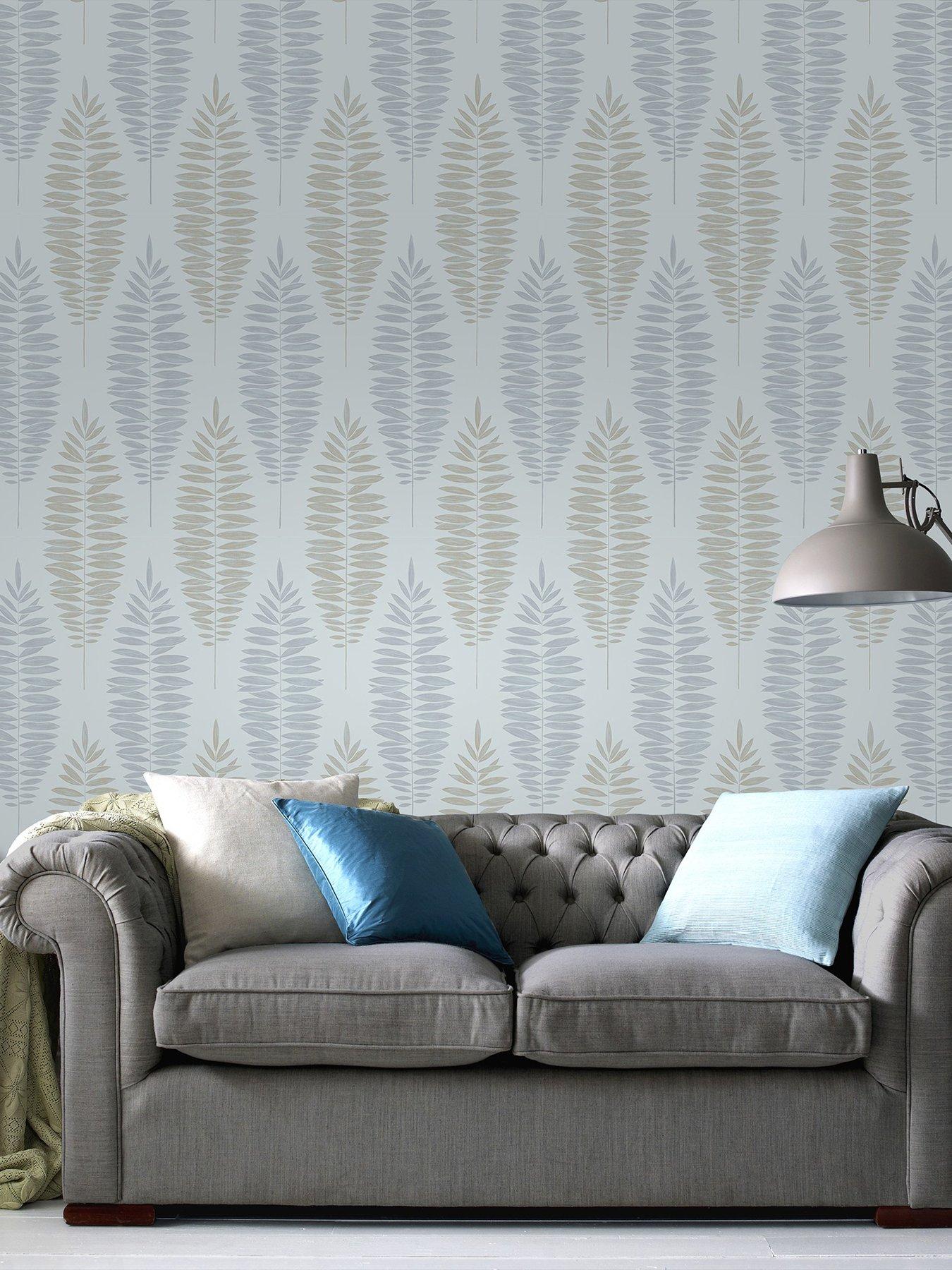 Image of Boutique Lucia Wallpaper in Duck Egg