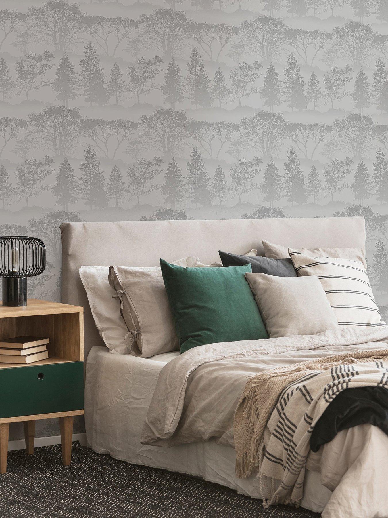 undefined Misty Morning - Grey Wallpaper
