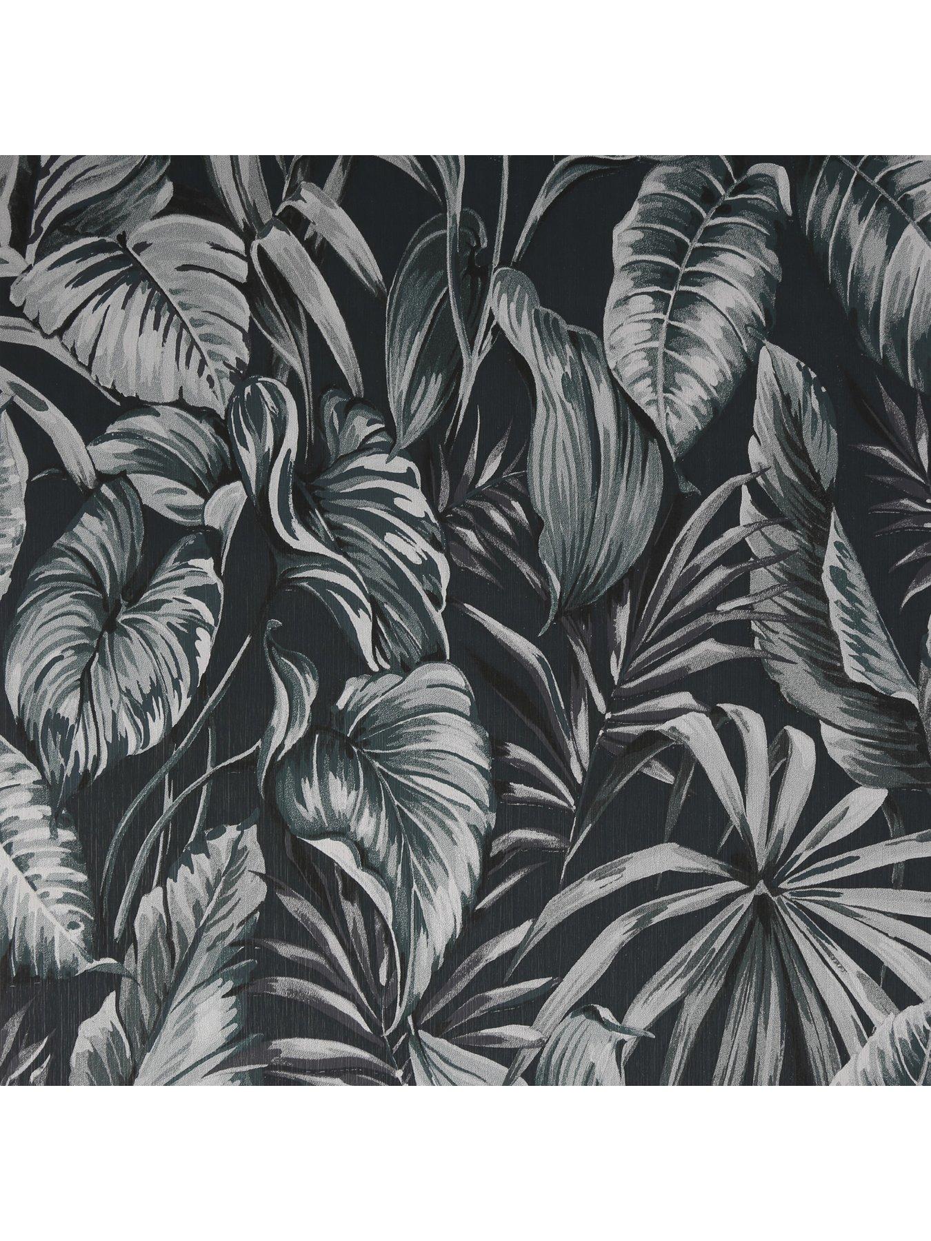 Image 2 of 2 of Sublime Leaves Exotique - Green Wallpaper